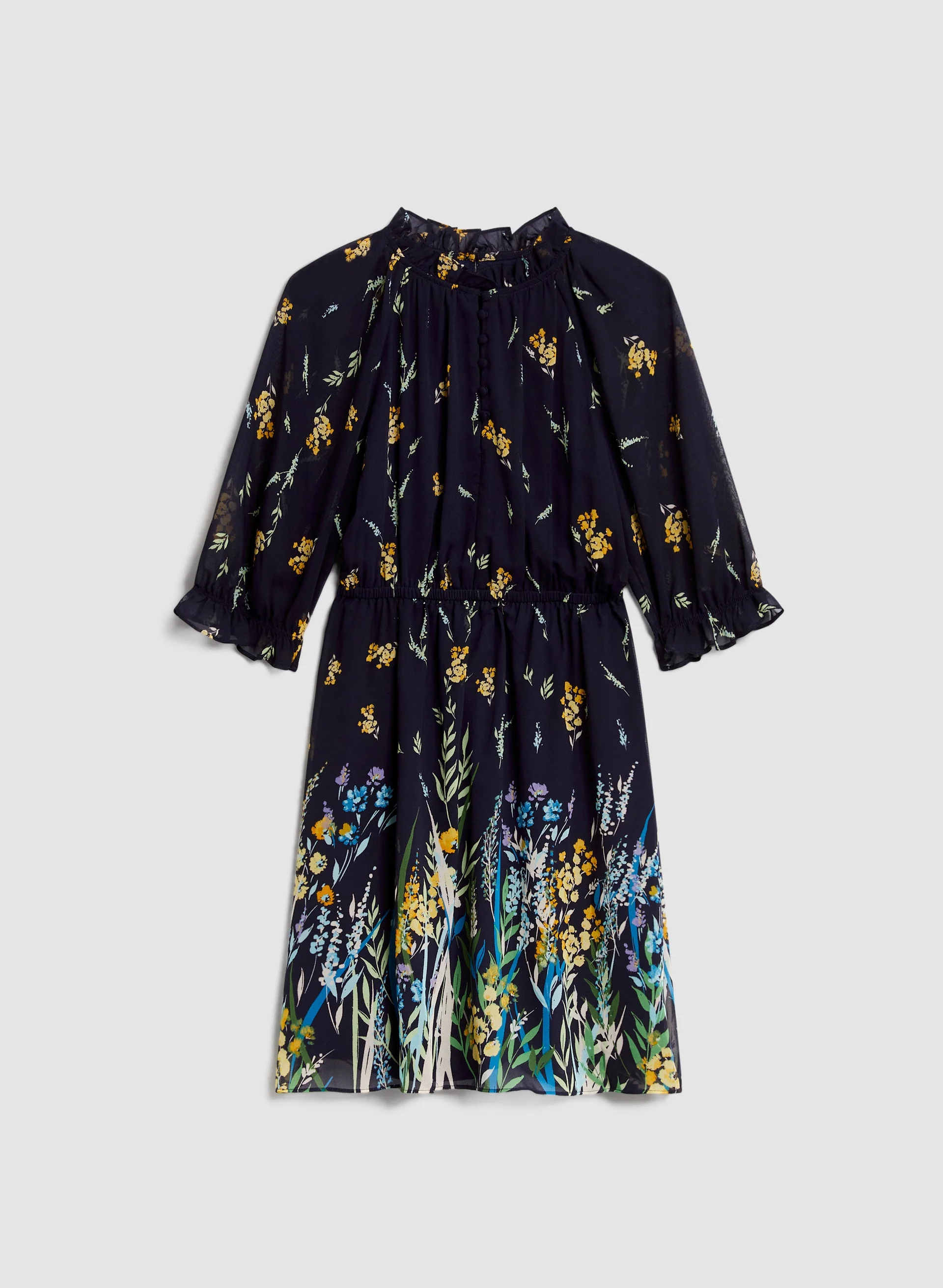 3/4 Sleeve Floral Dress - Image 5