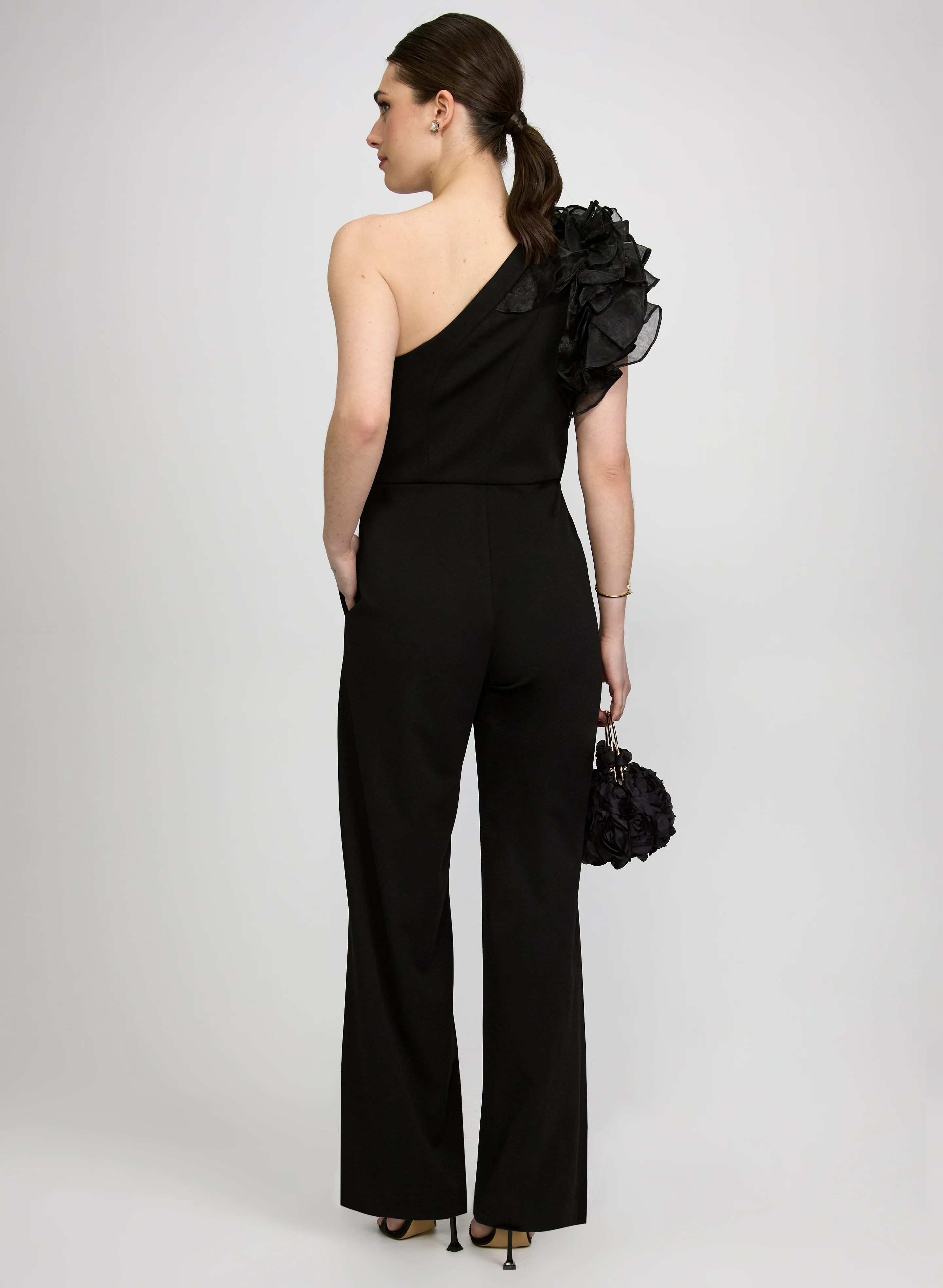 3D Floral Detail Jumpsuit - Image 4