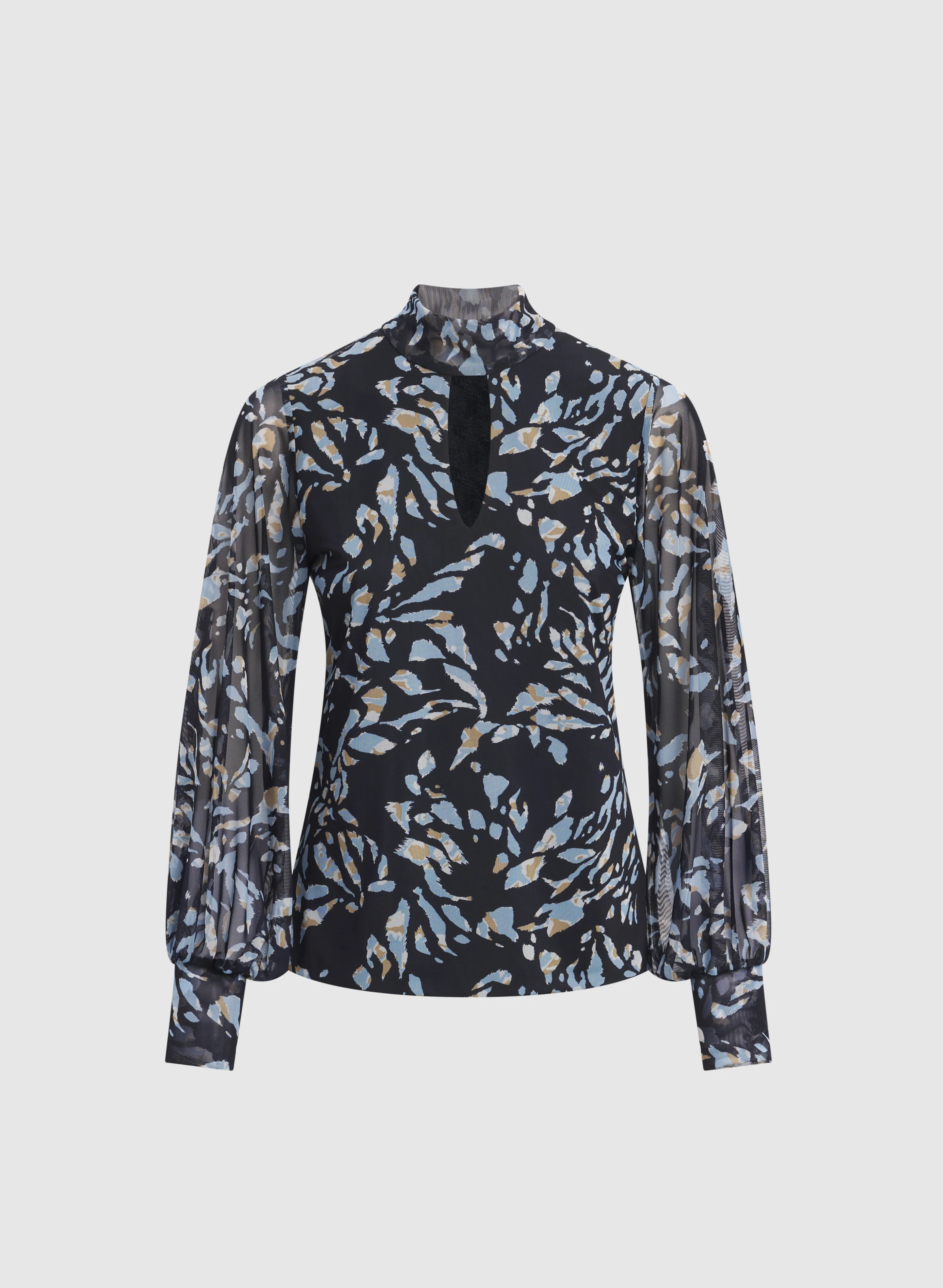 Abstract Animal Print Top - Image 6