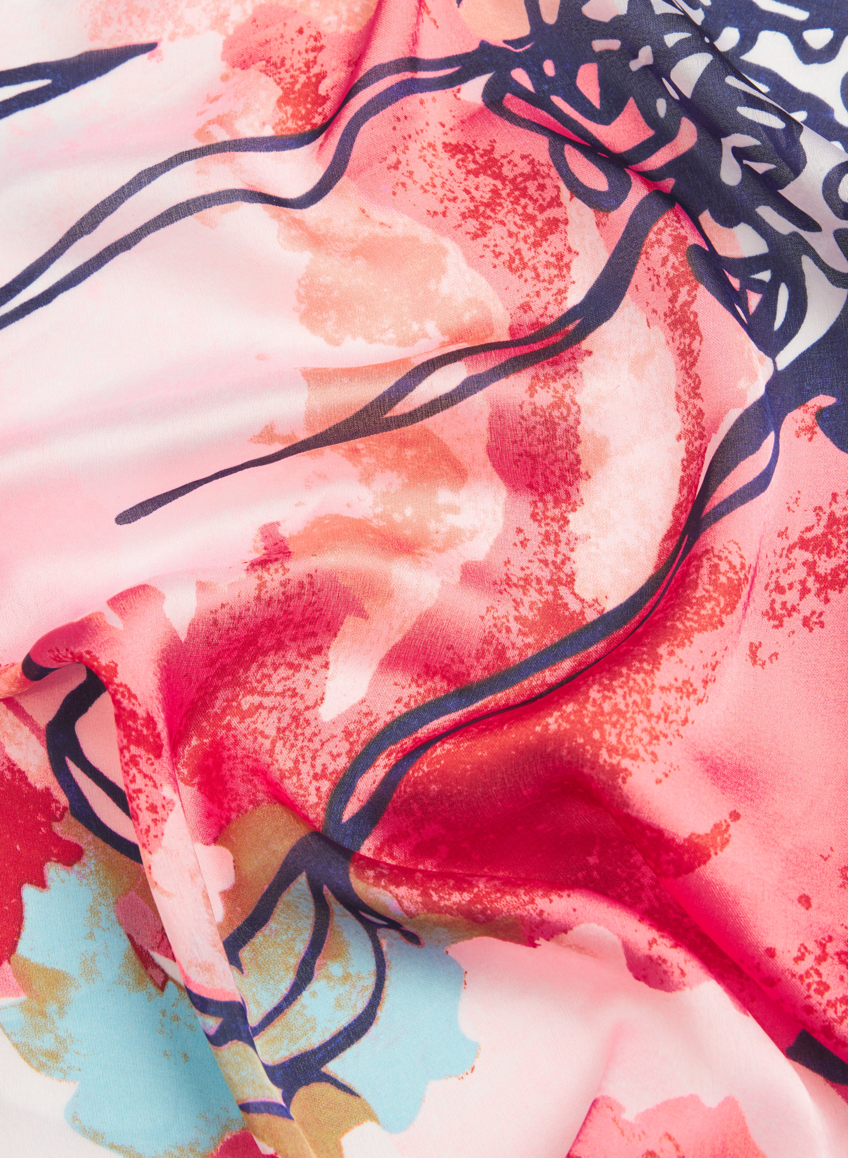 Abstract Floral Scarf - Image 2