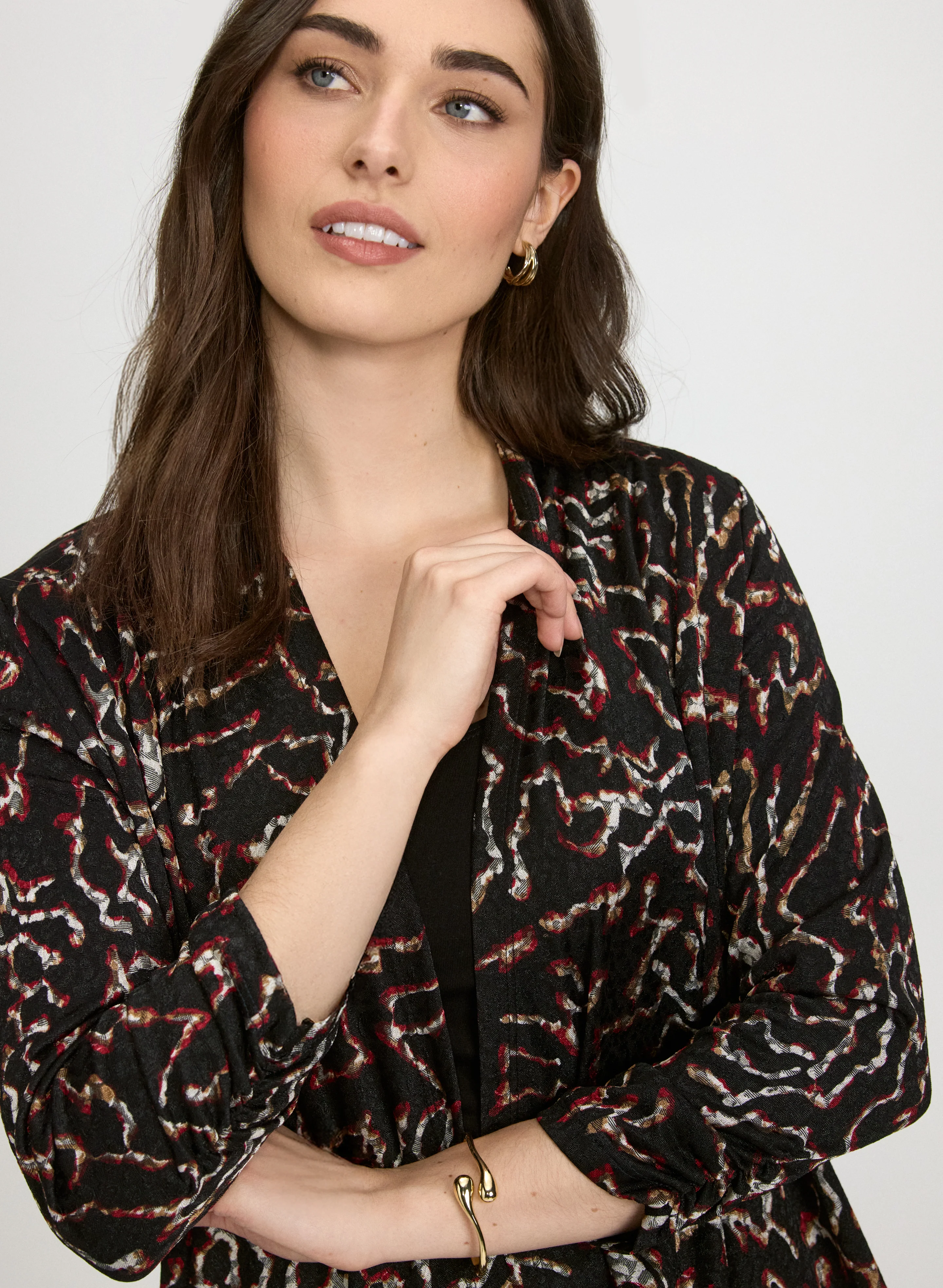 Abstract Jacquard Jacket - Image 5