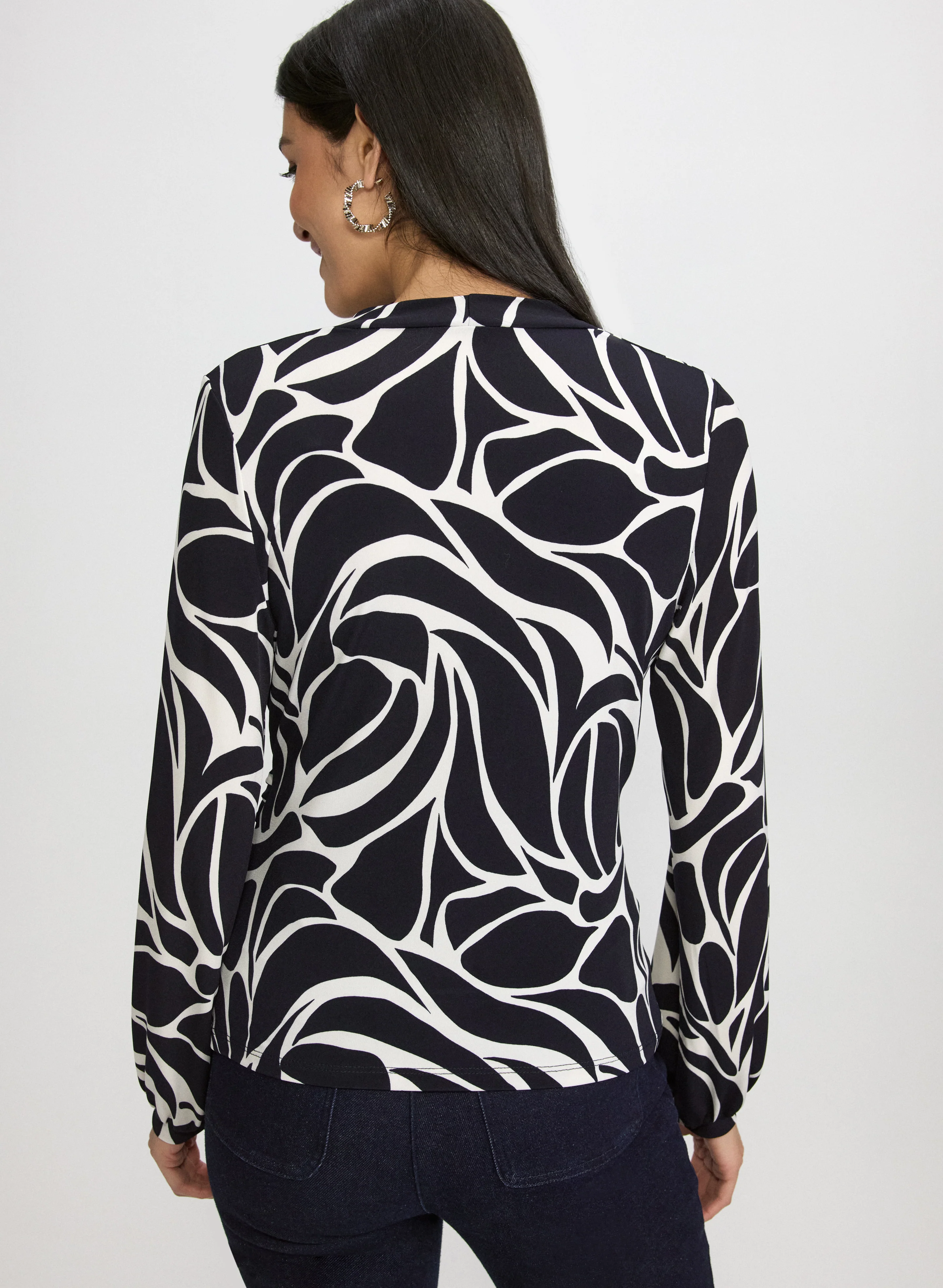 Abstract Long Sleeve Top - Image 3