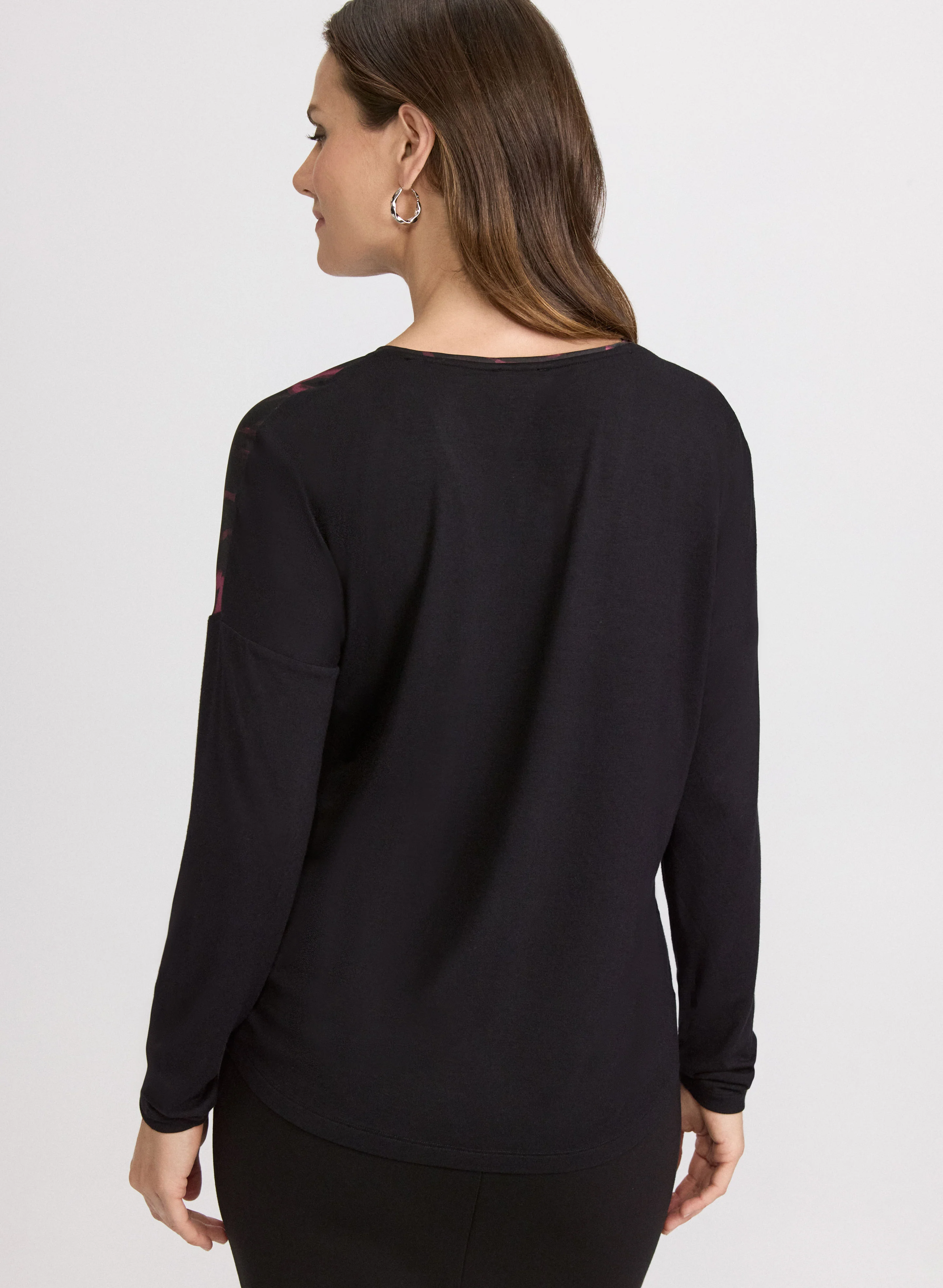 Abstract Long Sleeve Top - Image 4