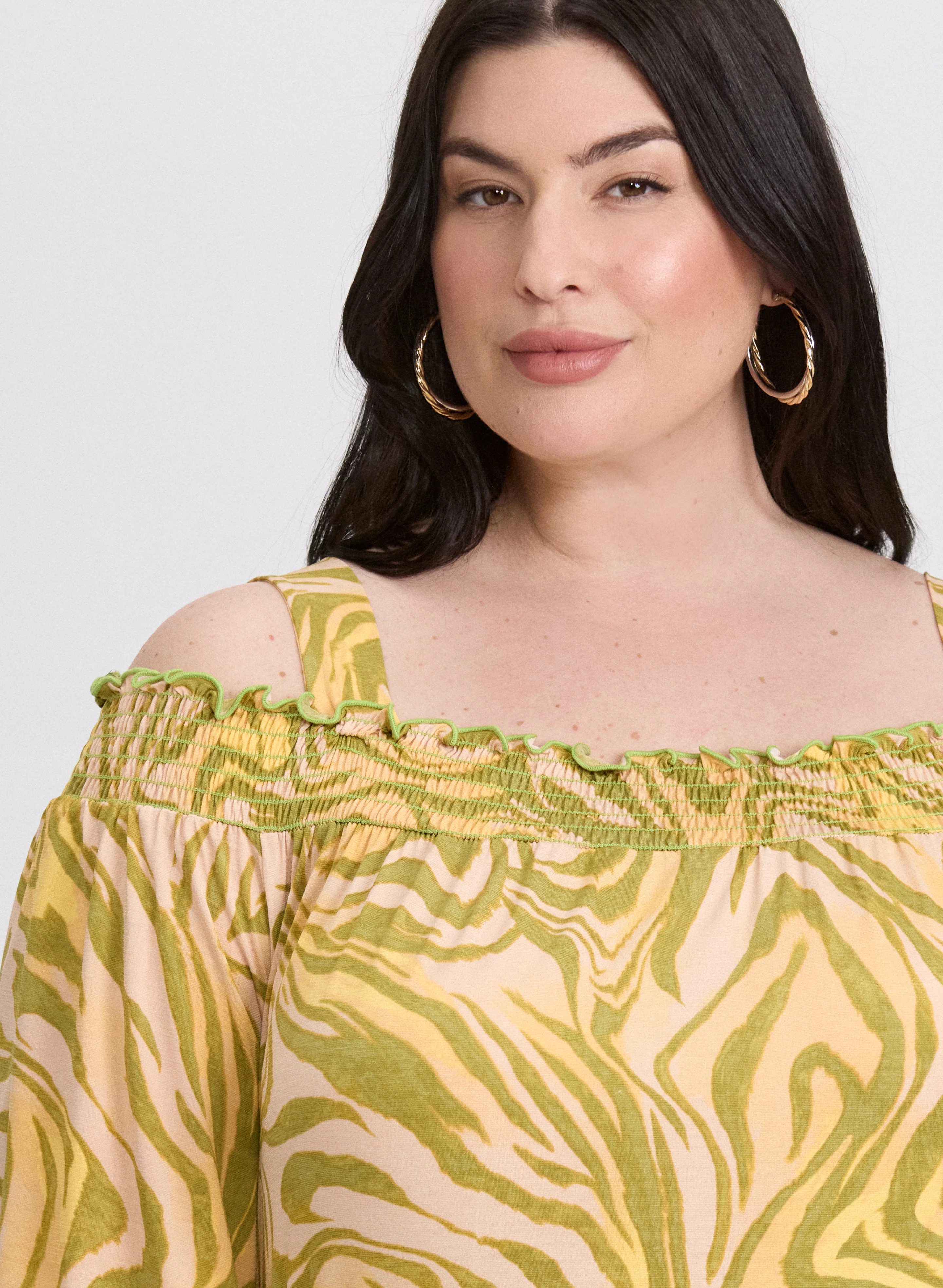 Abstract Off-Shoulder Top - Image 2