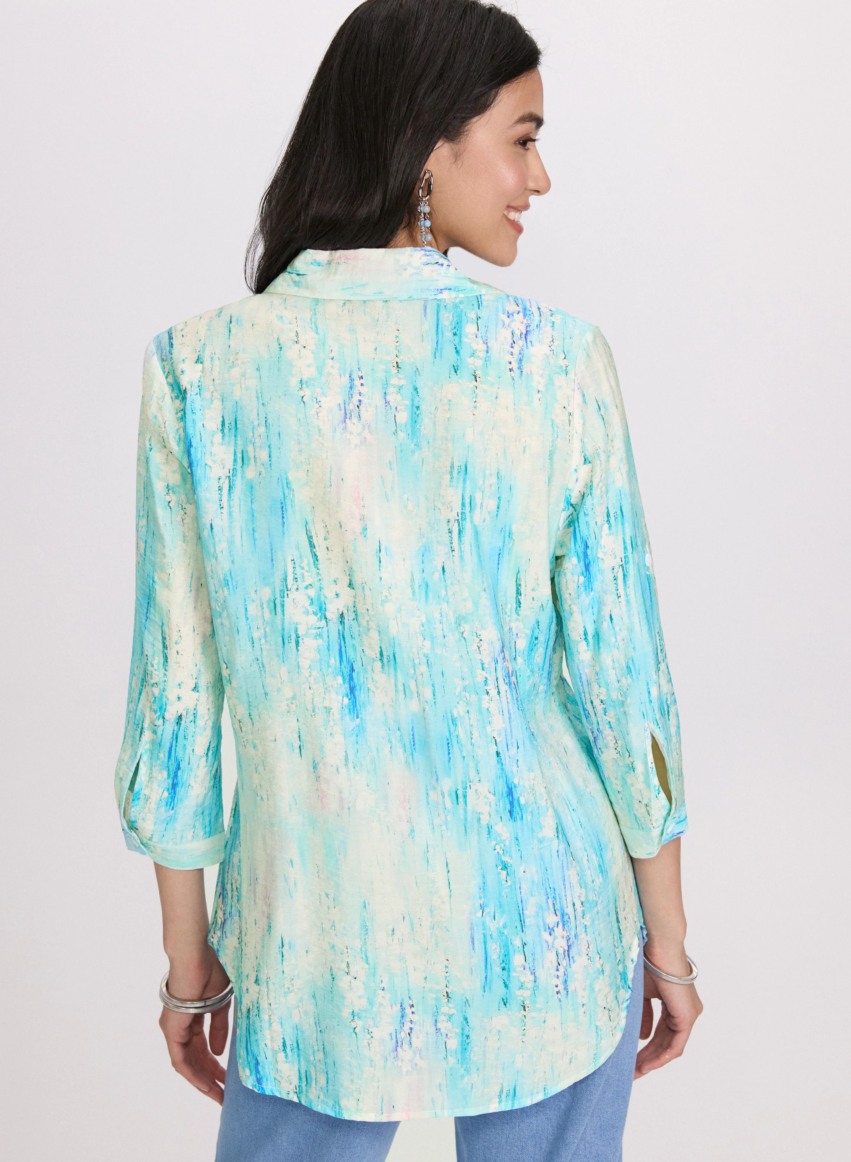 Abstract Print Blouse - Image 4