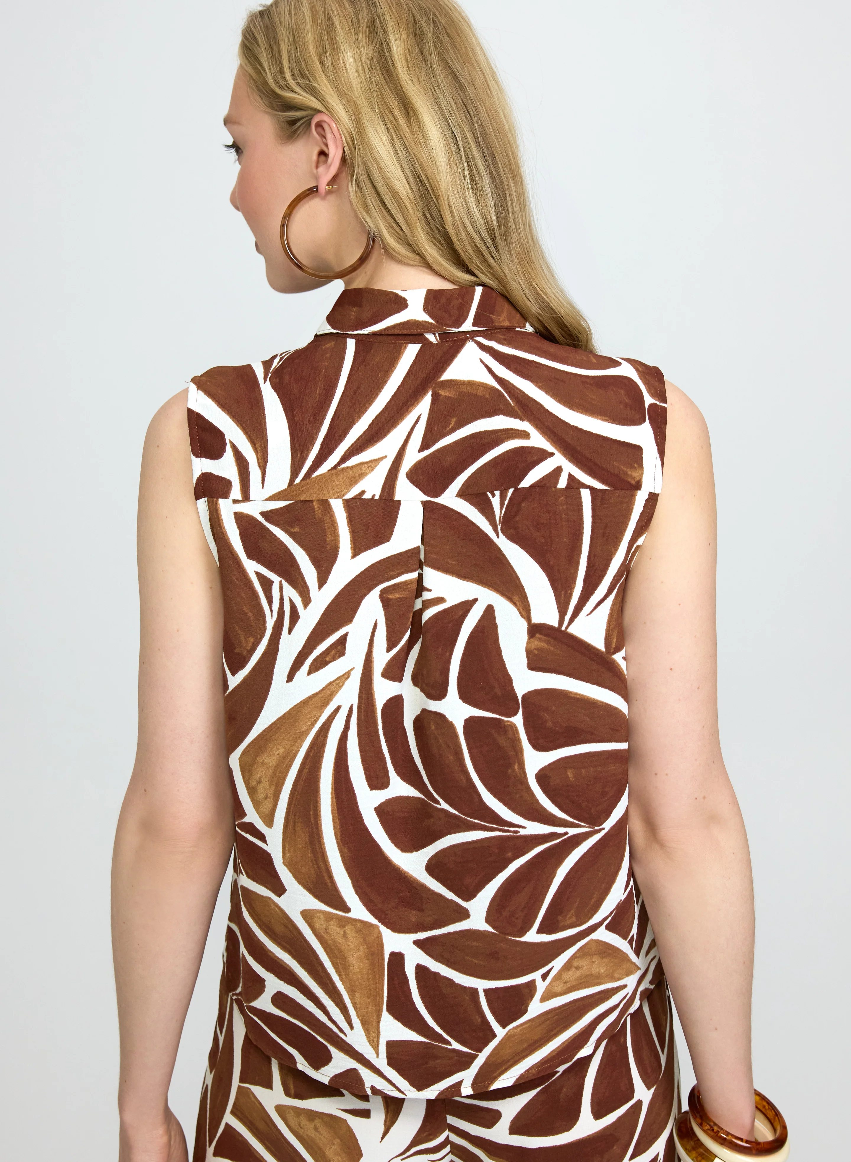 Abstract Print Blouse - Image 4