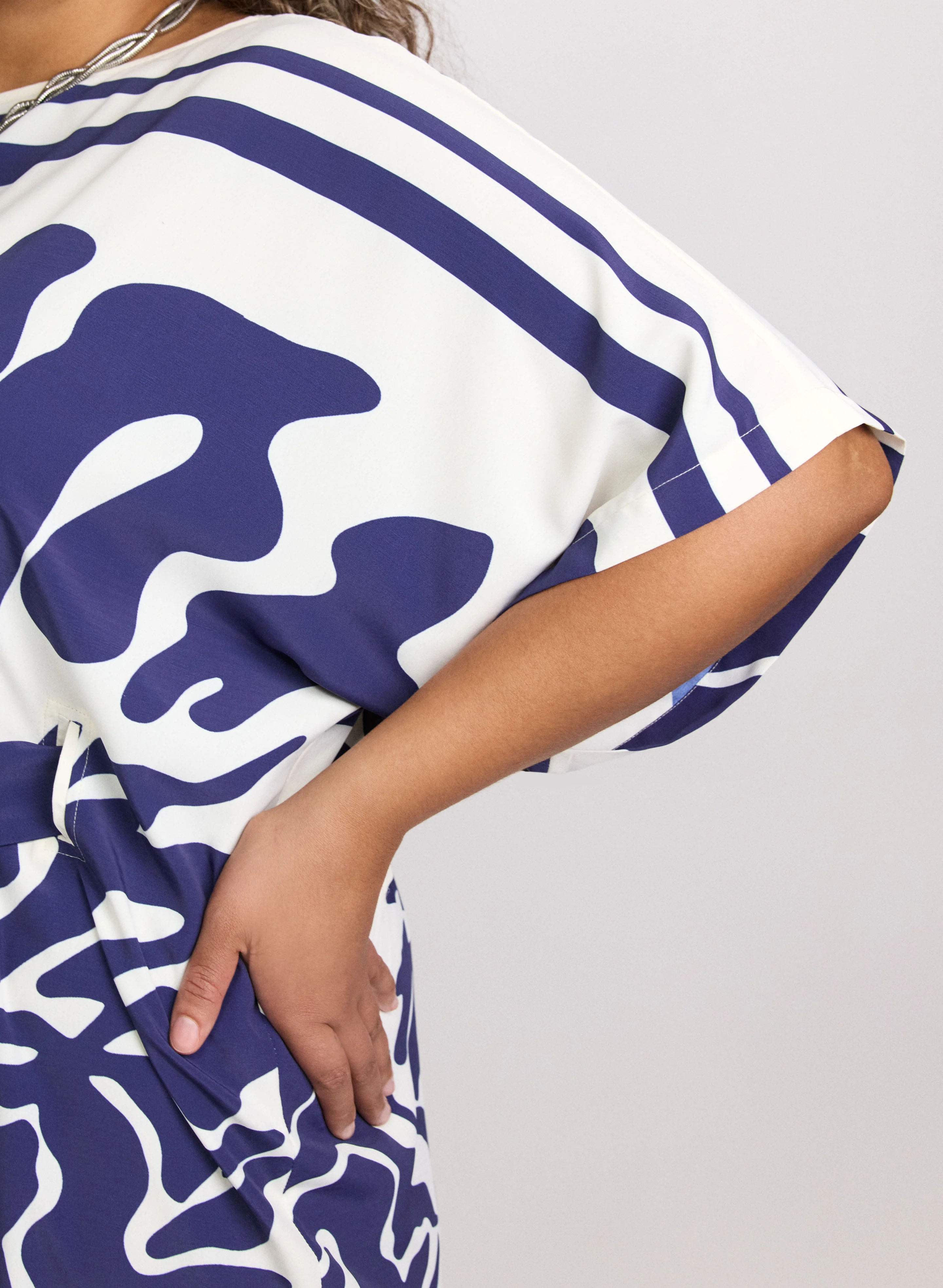 Abstract Print Dress - Image 3