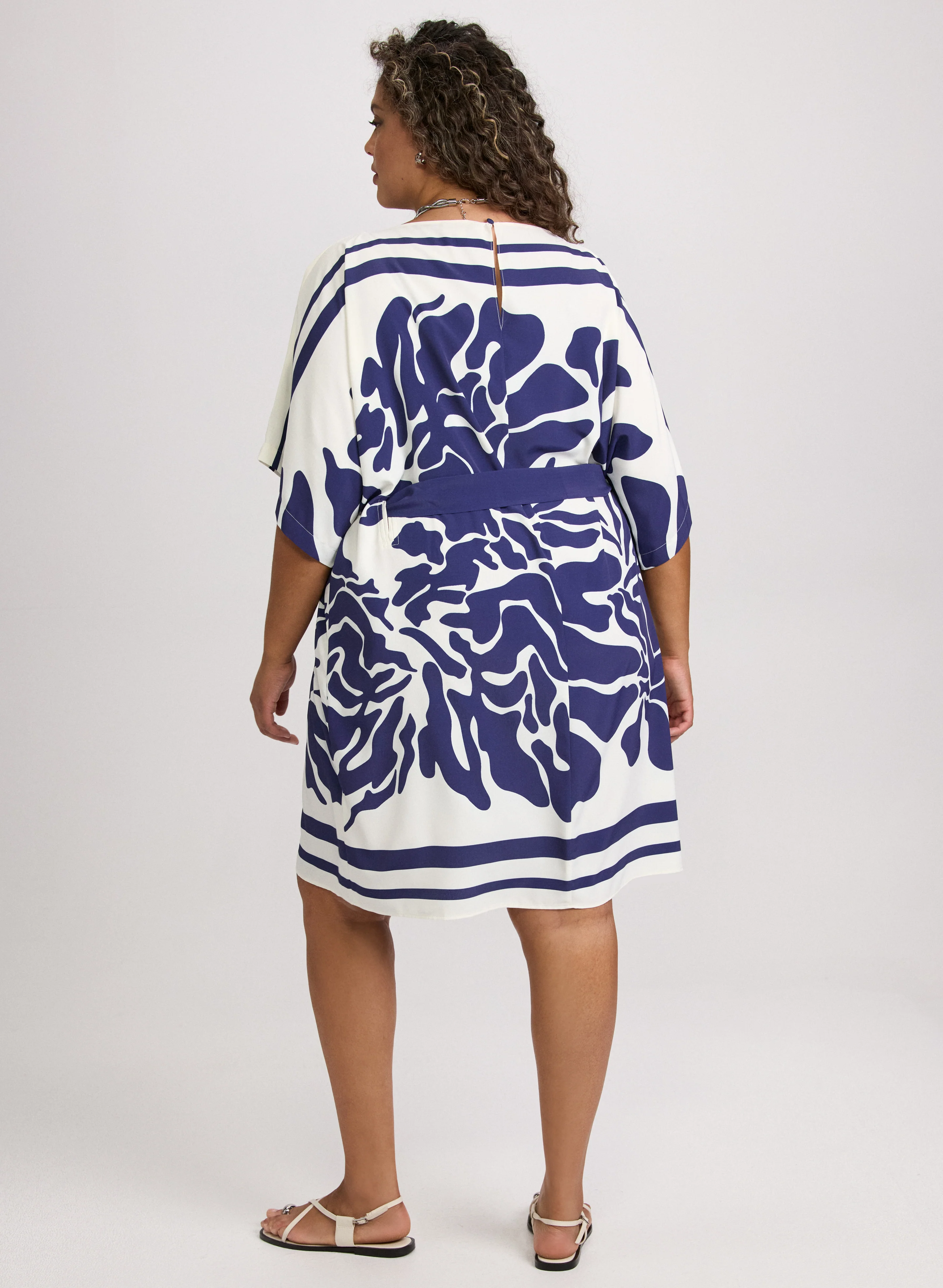 Abstract Print Dress - Image 4