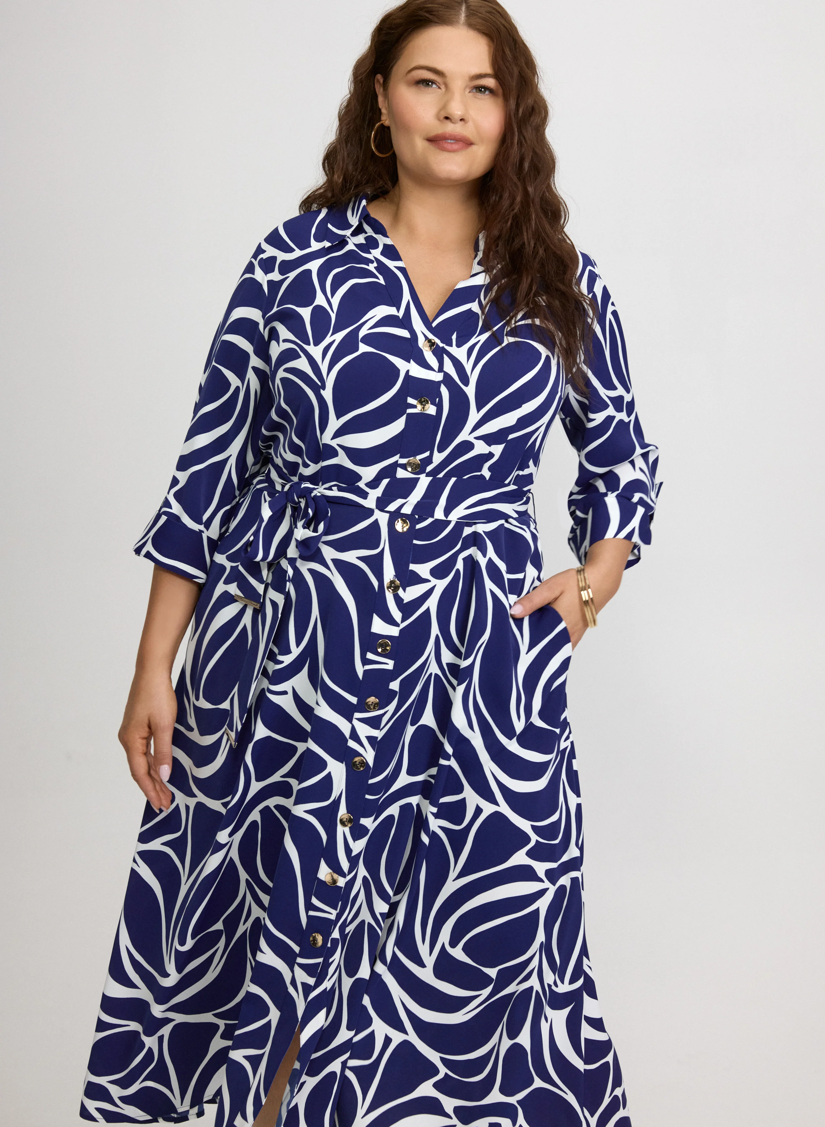 Abstract Print Dress - Image 5