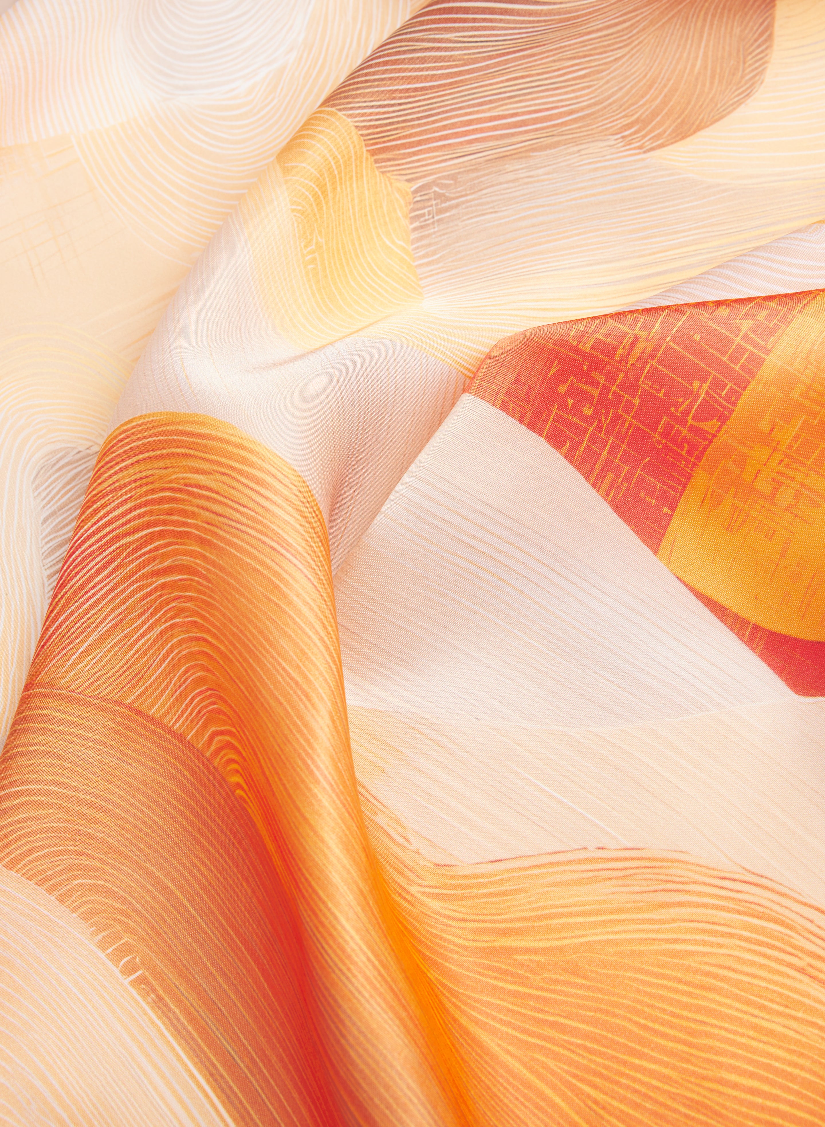 Abstract Print Neckie Scarf - Image 2