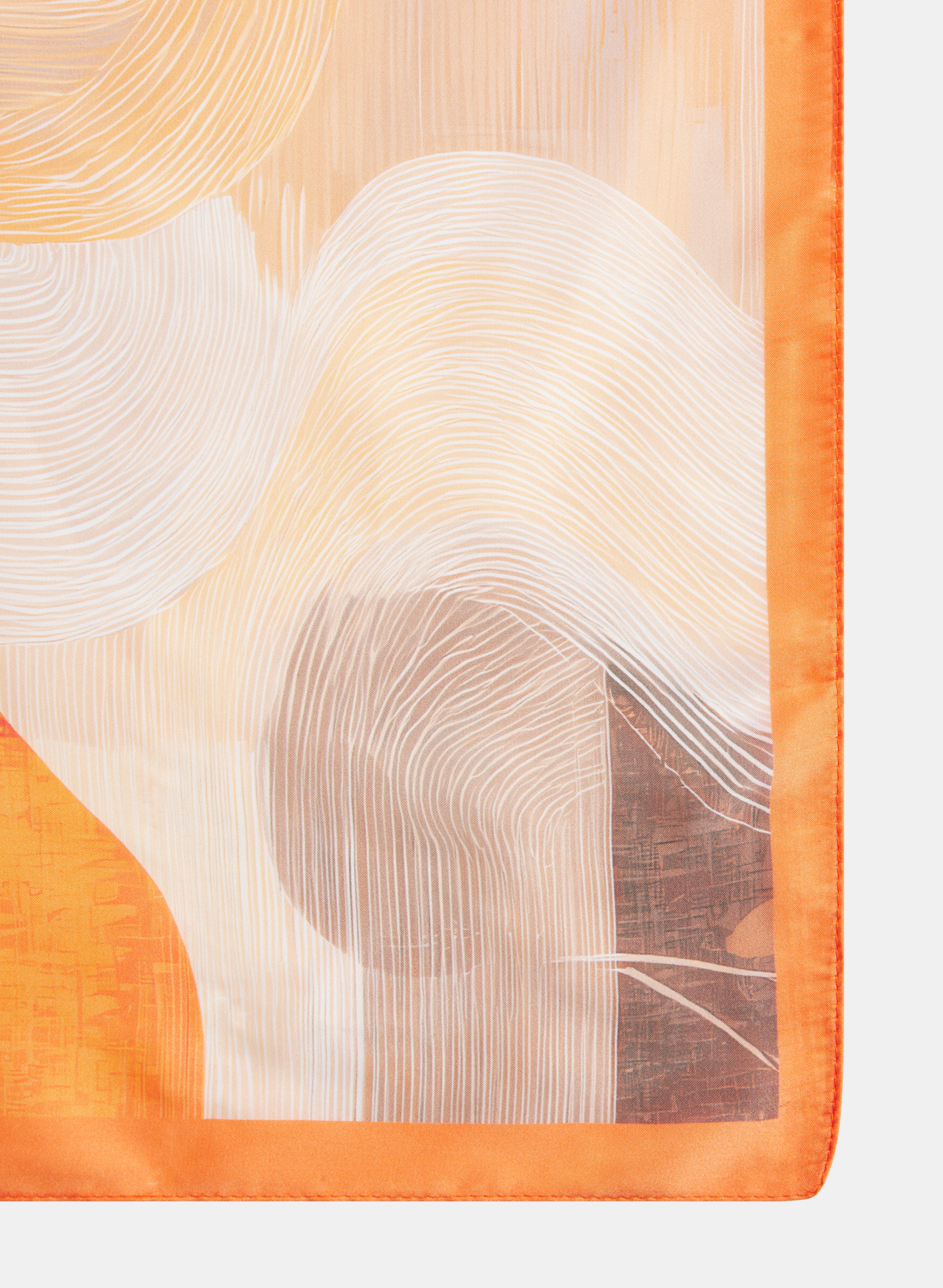 Abstract Print Neckie Scarf - Image 3