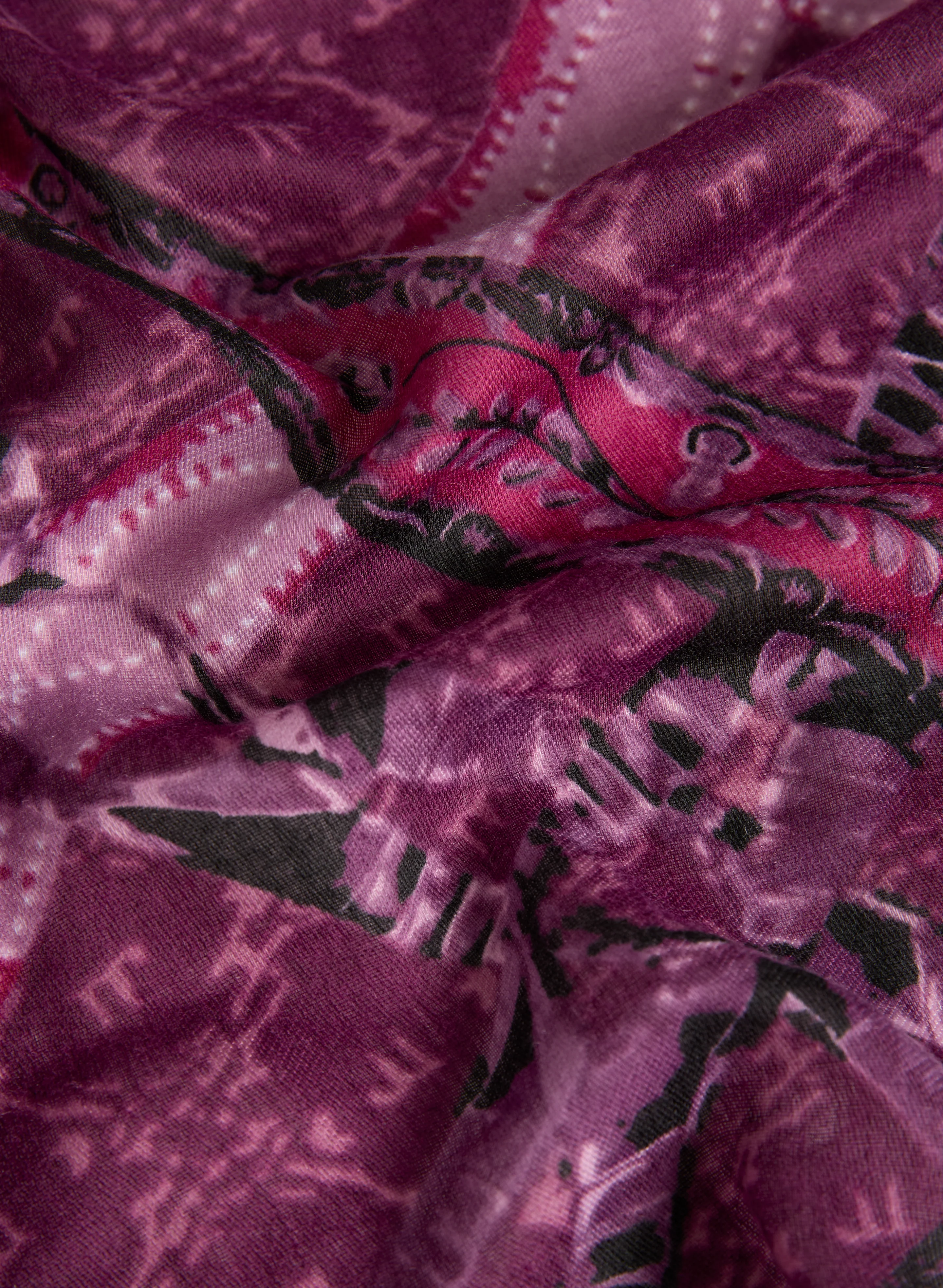 Abstract Print Oblong Scarf - Image 2
