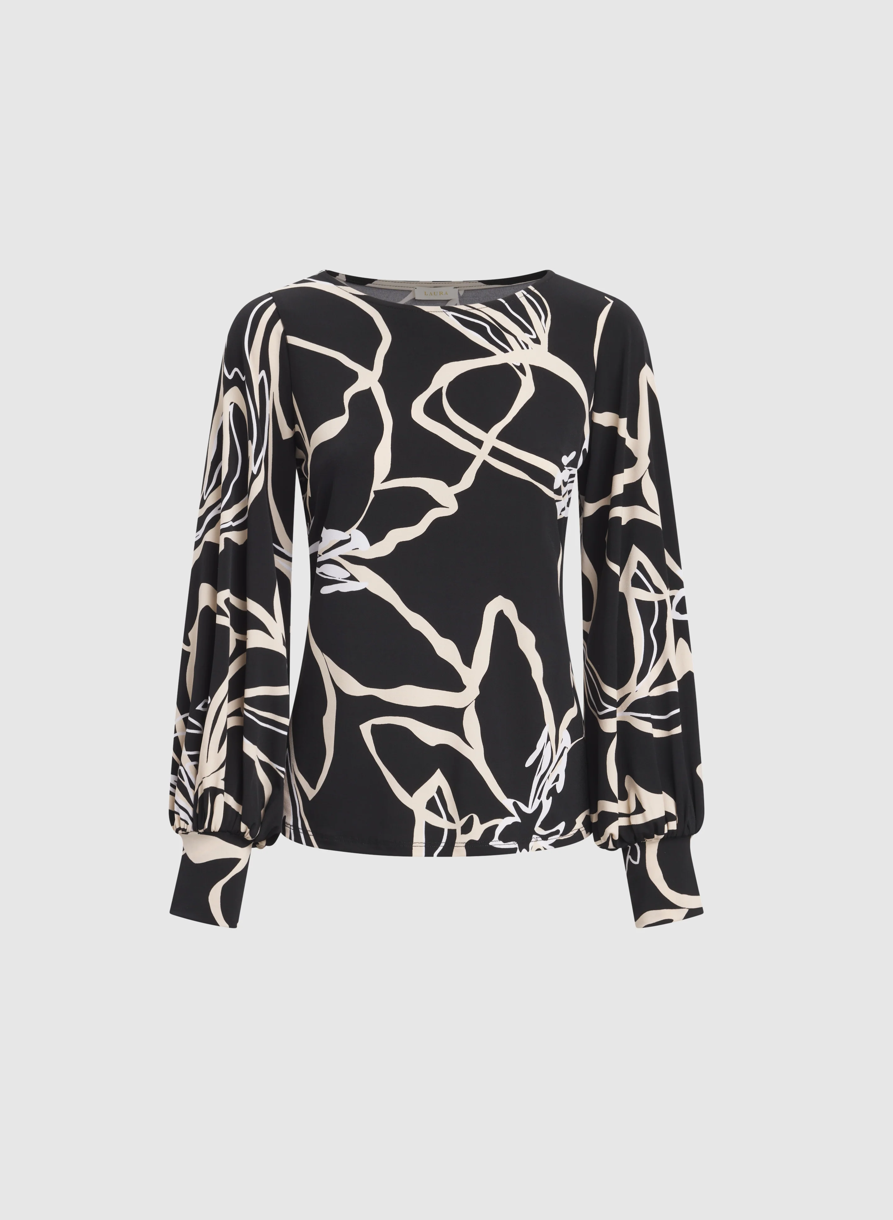 Abstract Print Top - Image 6