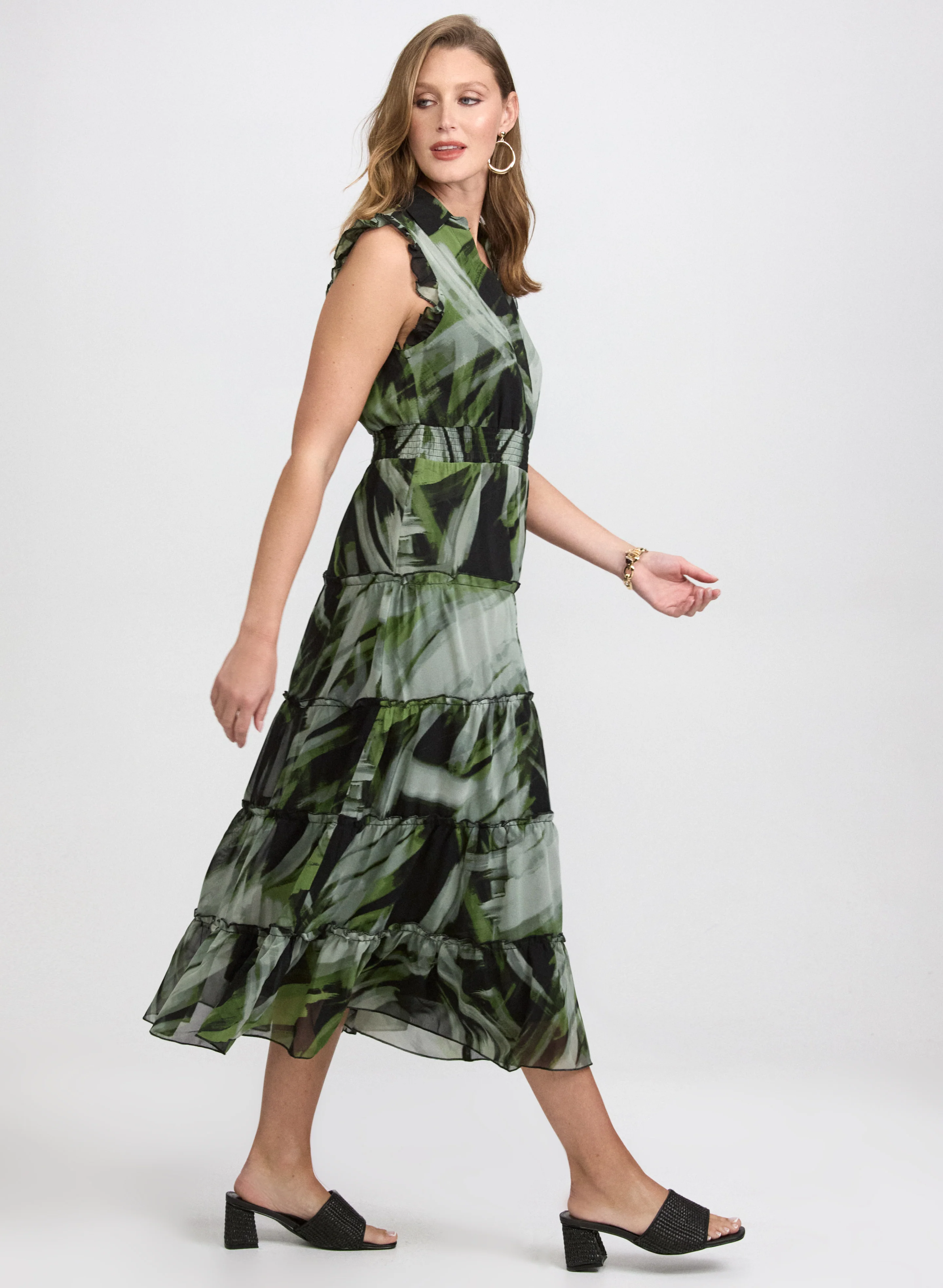 Abstract Tiered Dress - Image 2