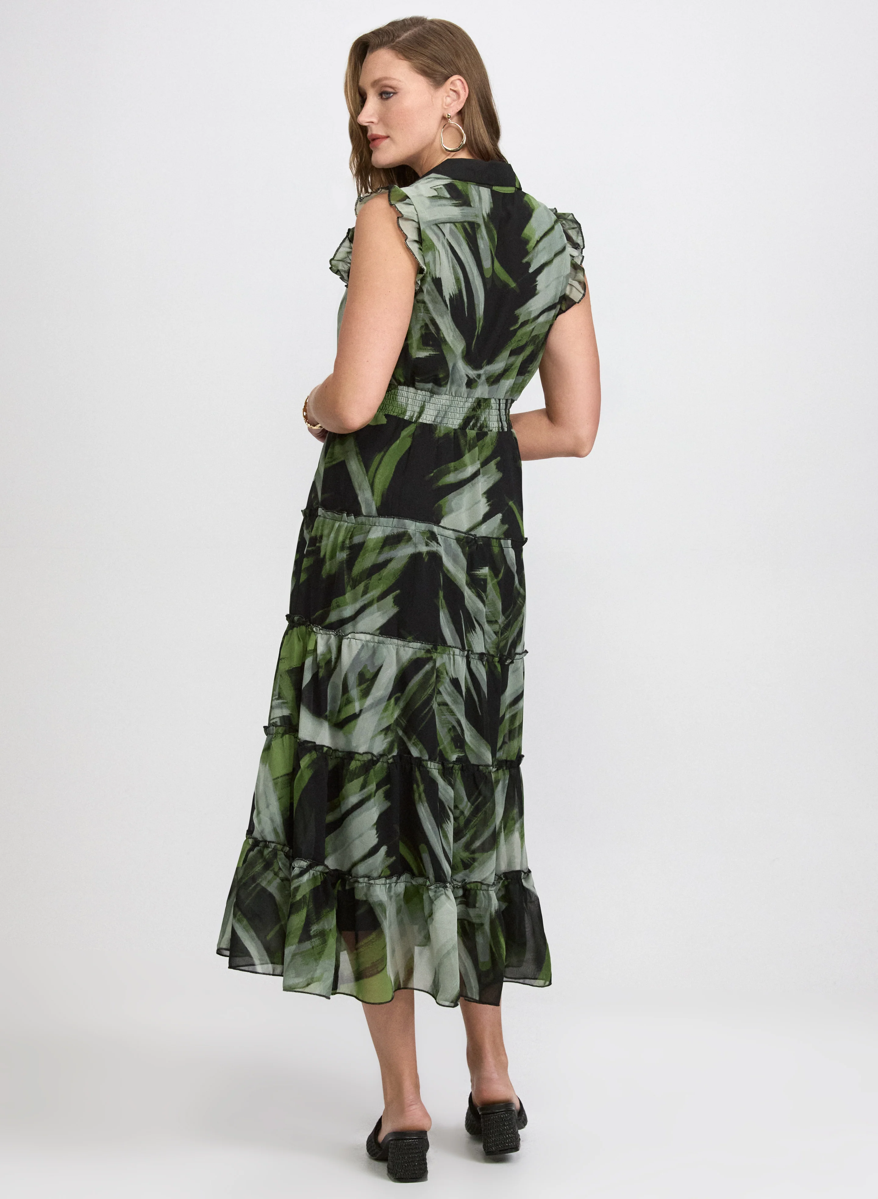 Abstract Tiered Dress - Image 4
