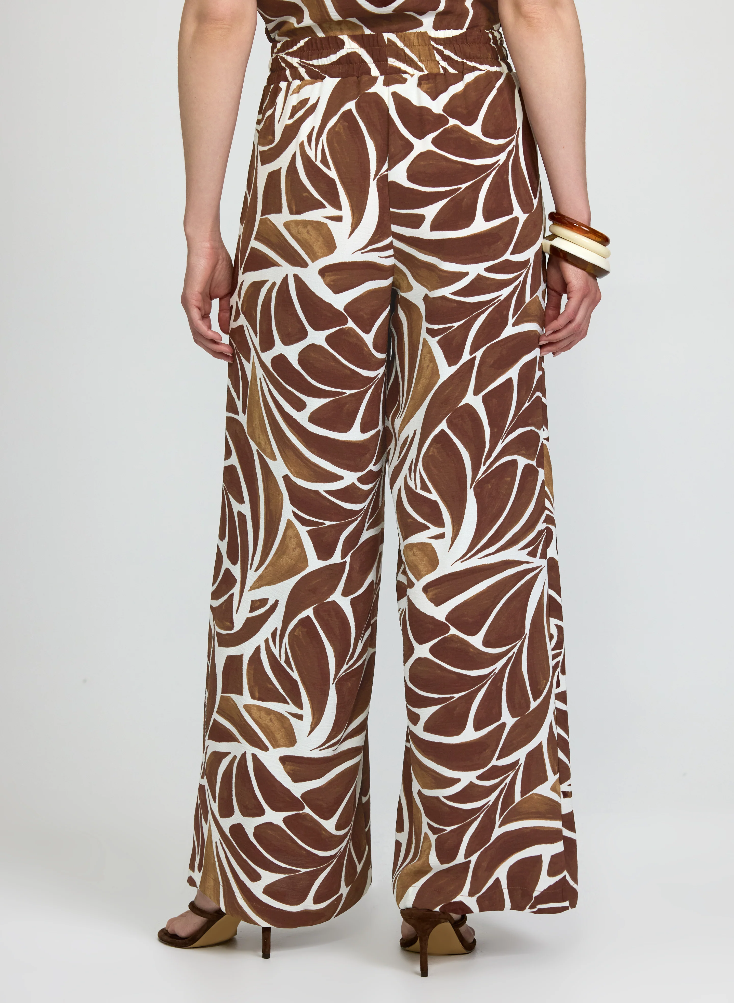 Abstract Wide-Leg Pants - Image 2