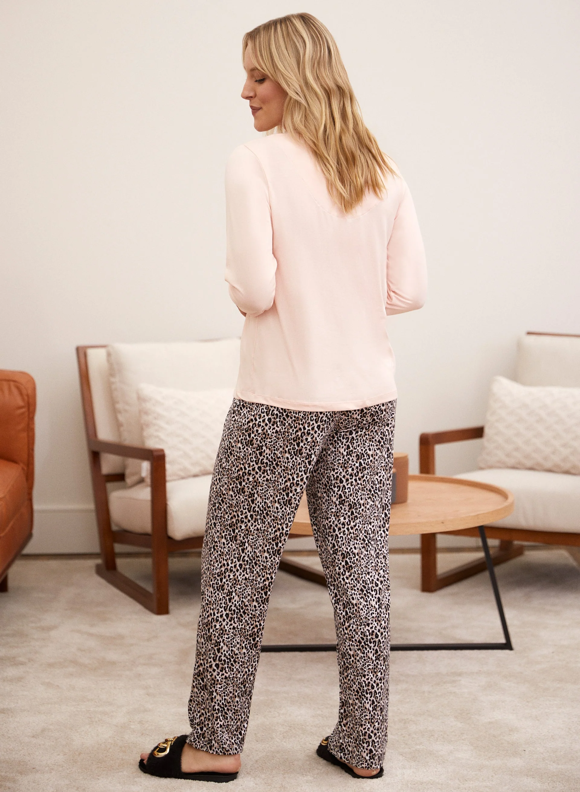 Animal Print Bottom Pyjama Set - Image 4