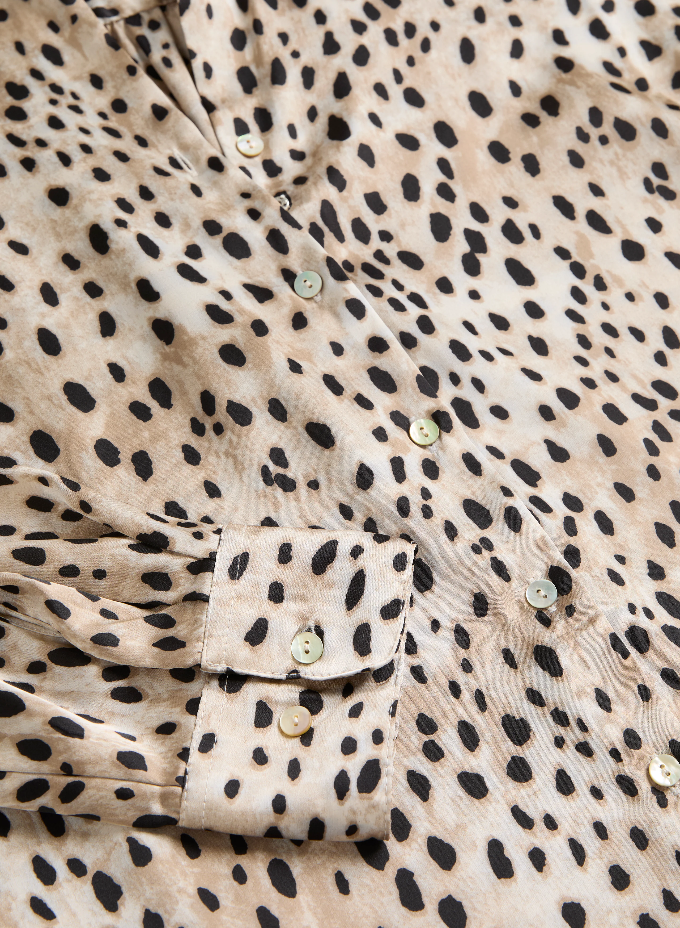 Animal Print Satin Shirt - Image 7