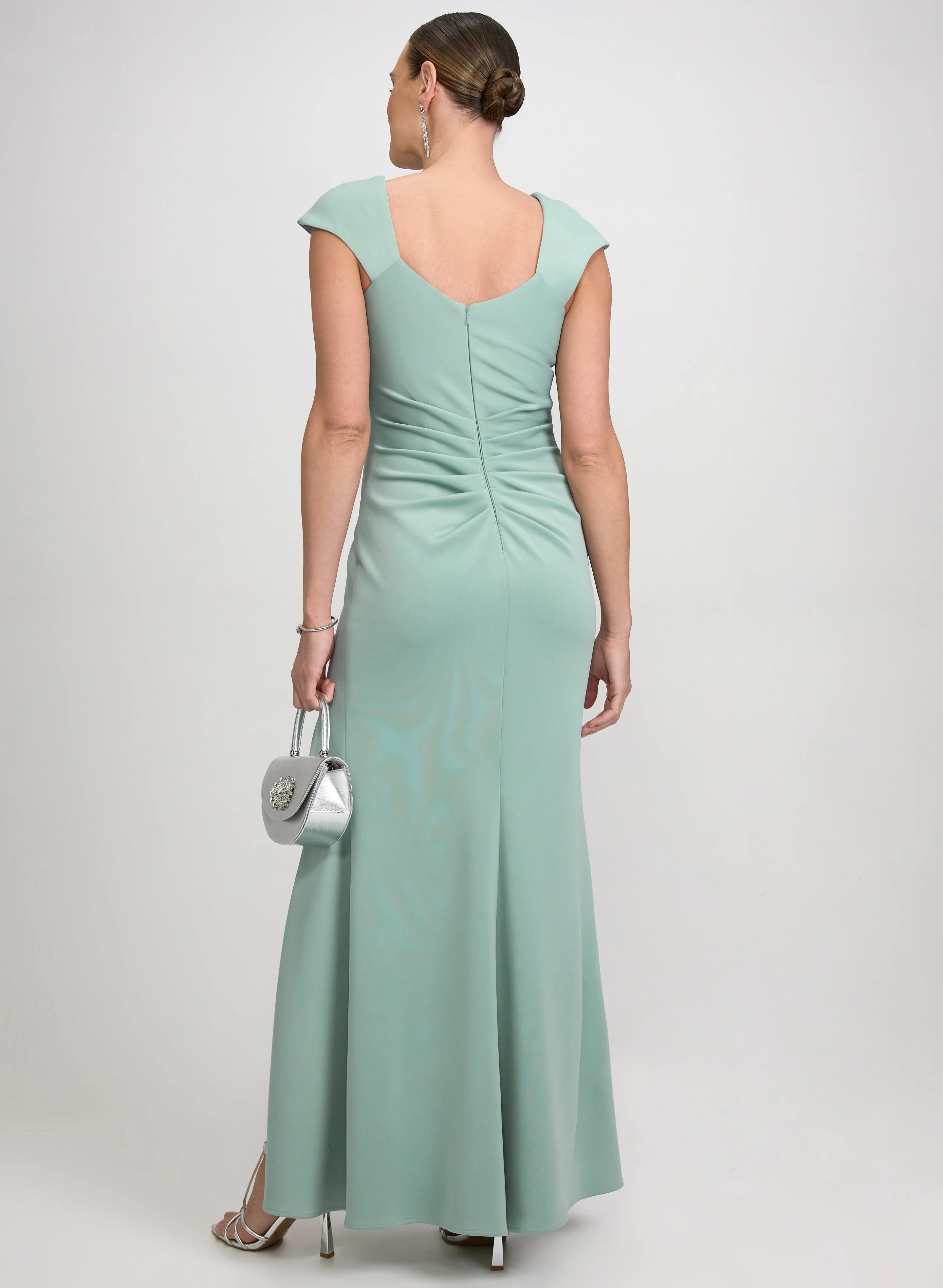 Asymmetric Cap Sleeve Dress - Image 4