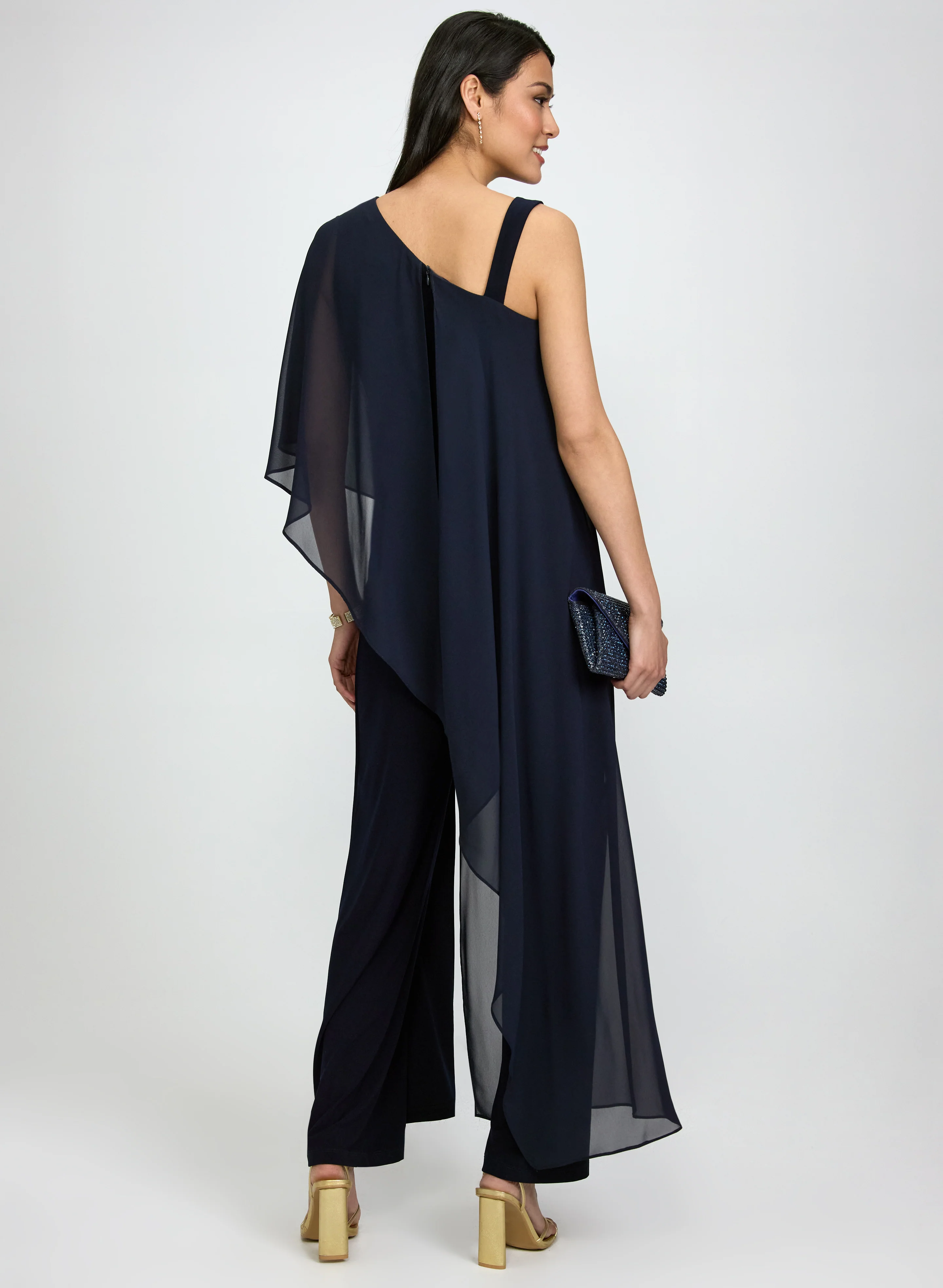 Asymmetric Overlay Jumpsuit - Image 3