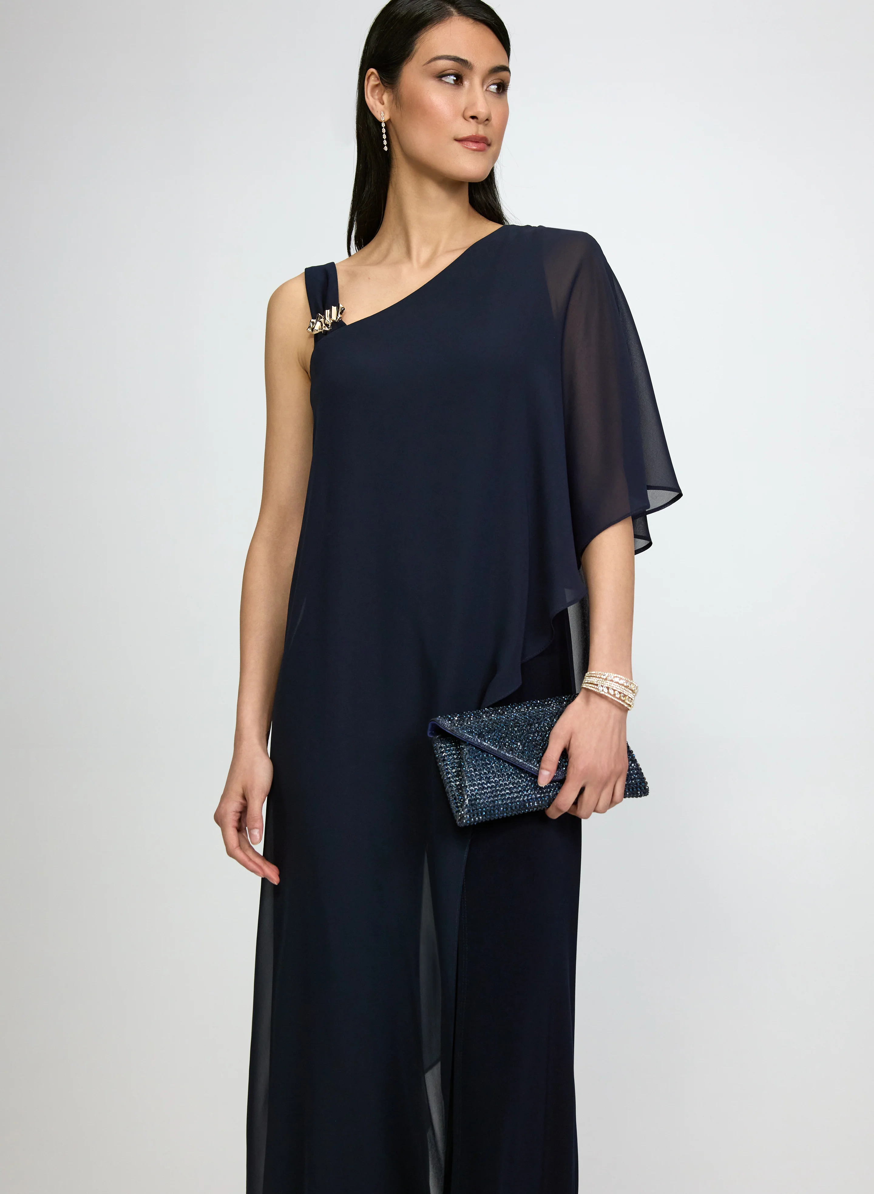 Asymmetric Overlay Jumpsuit - Image 4