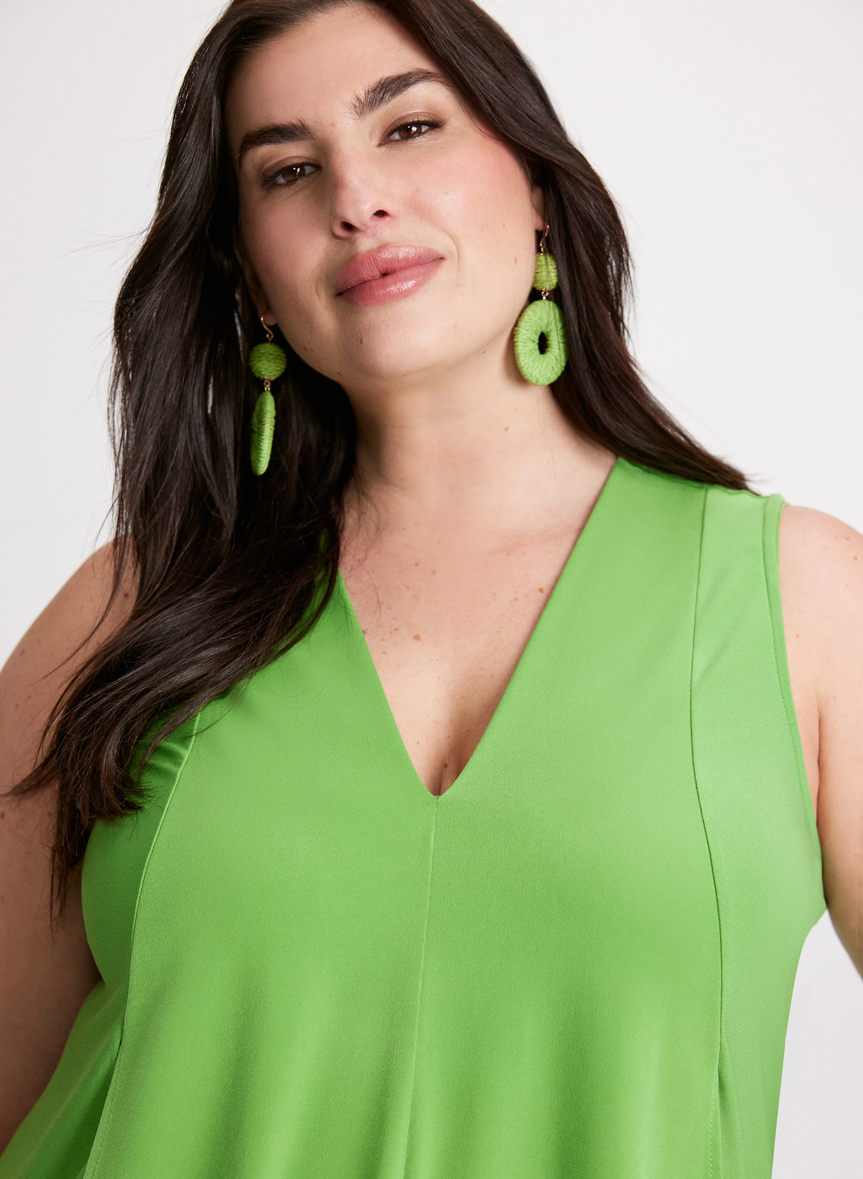Asymmetric Overlay Tank Top - Image 2