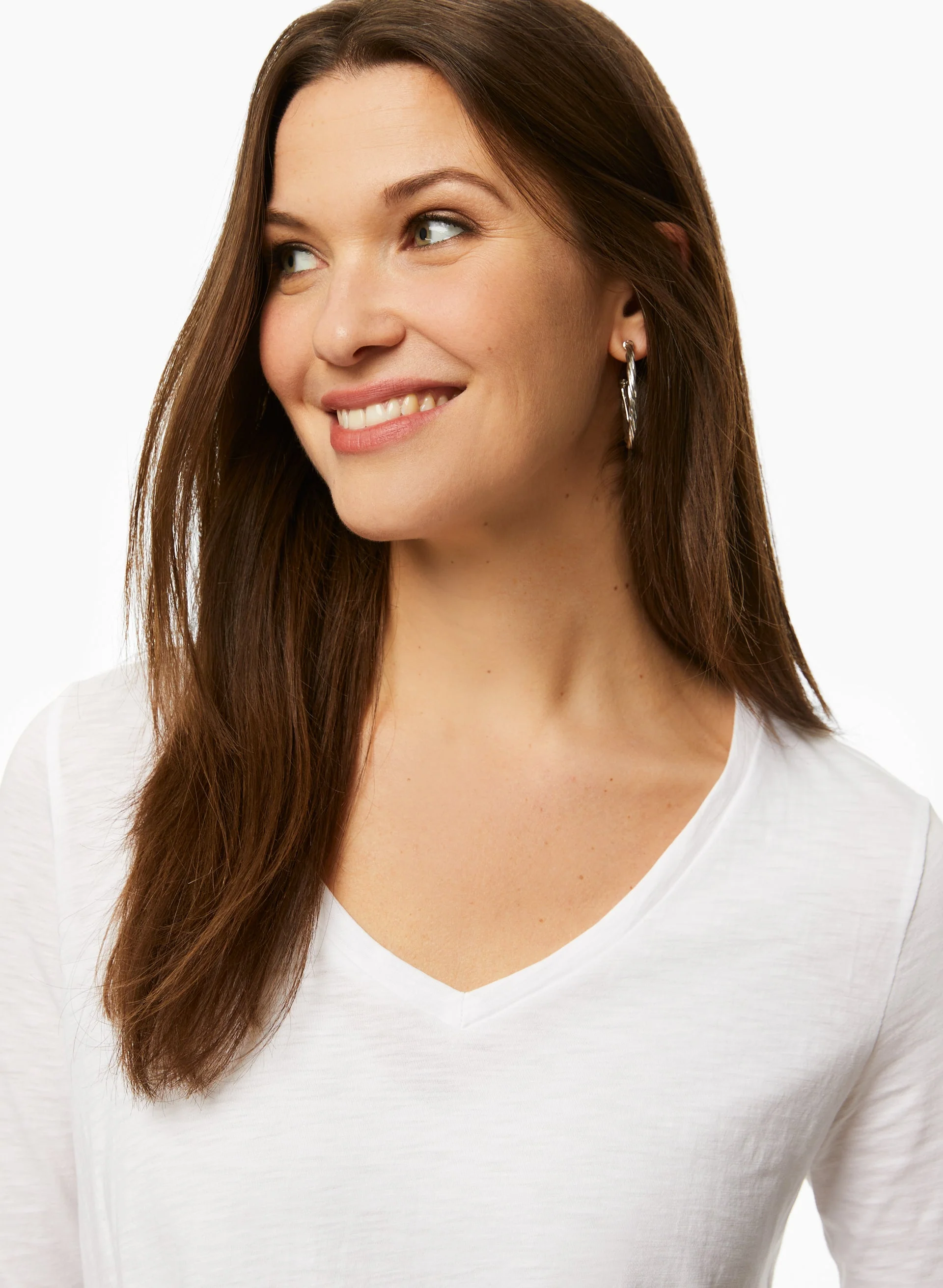 Asymmetrical 3/4 Sleeve Top - Image 2