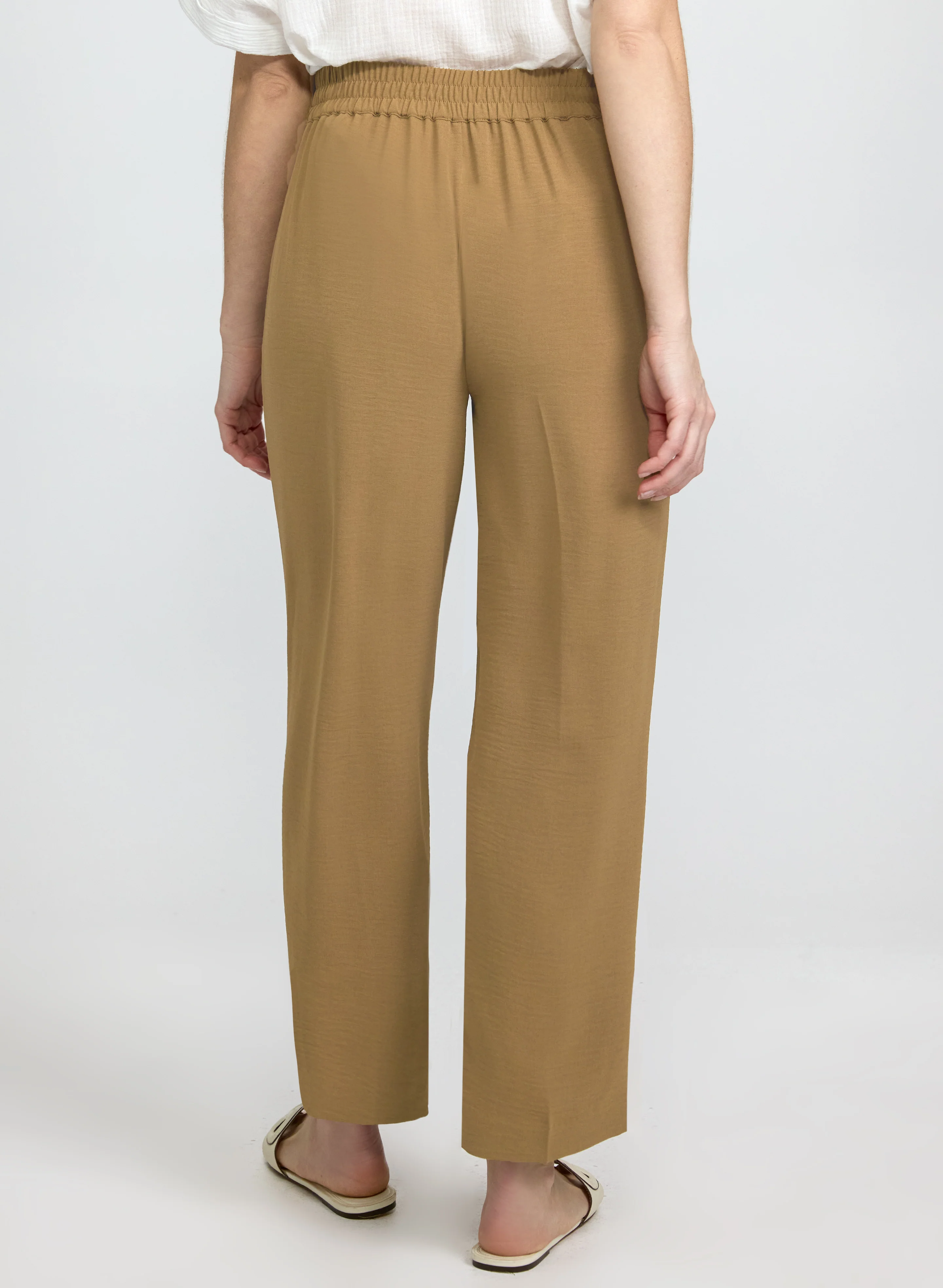 Ava Crinkle Straight-Leg Pants - Image 5