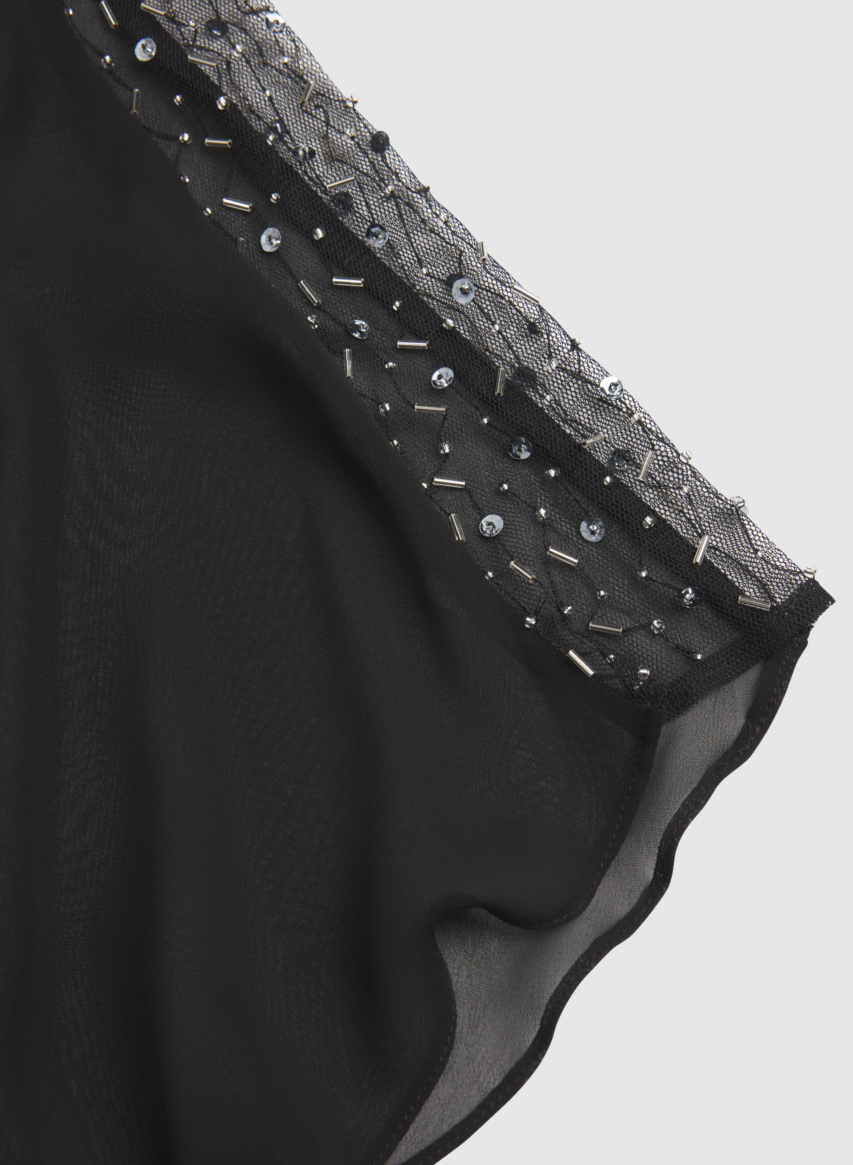 Beaded Capelet Overlay Dress - Image 6
