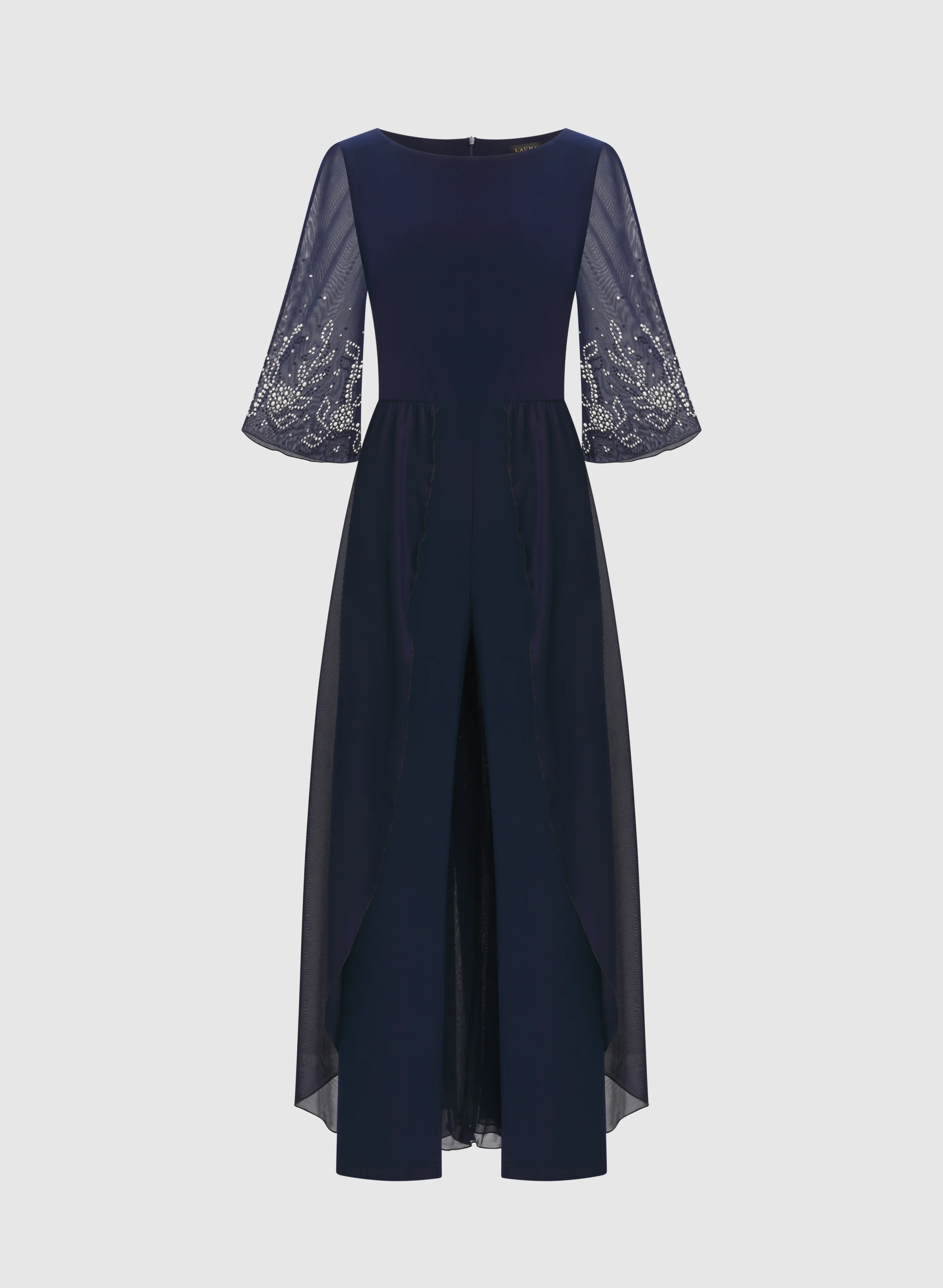 Beaded Chiffon Jumpsuit - Image 6