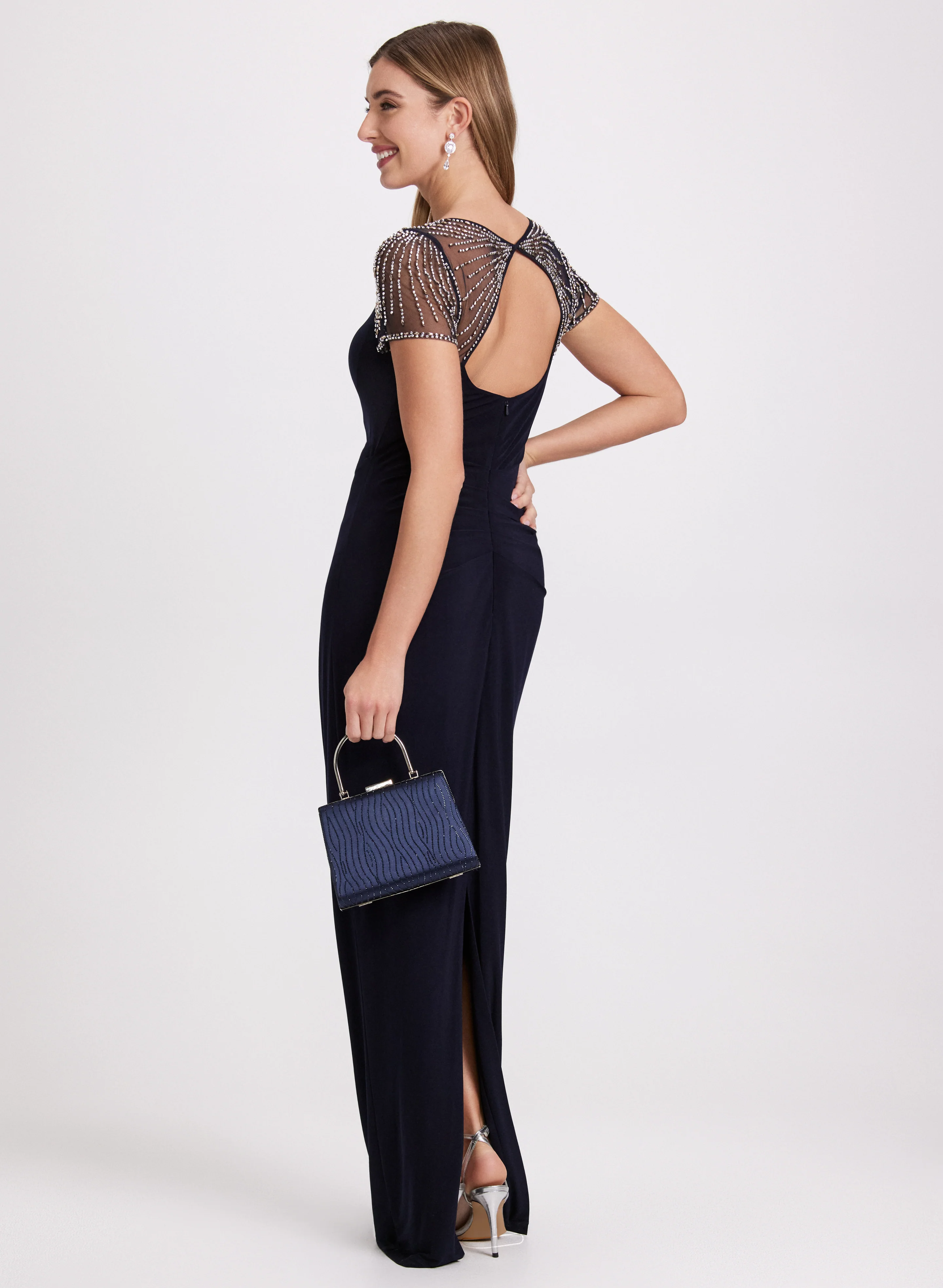 Beaded Column Dress - Image 3