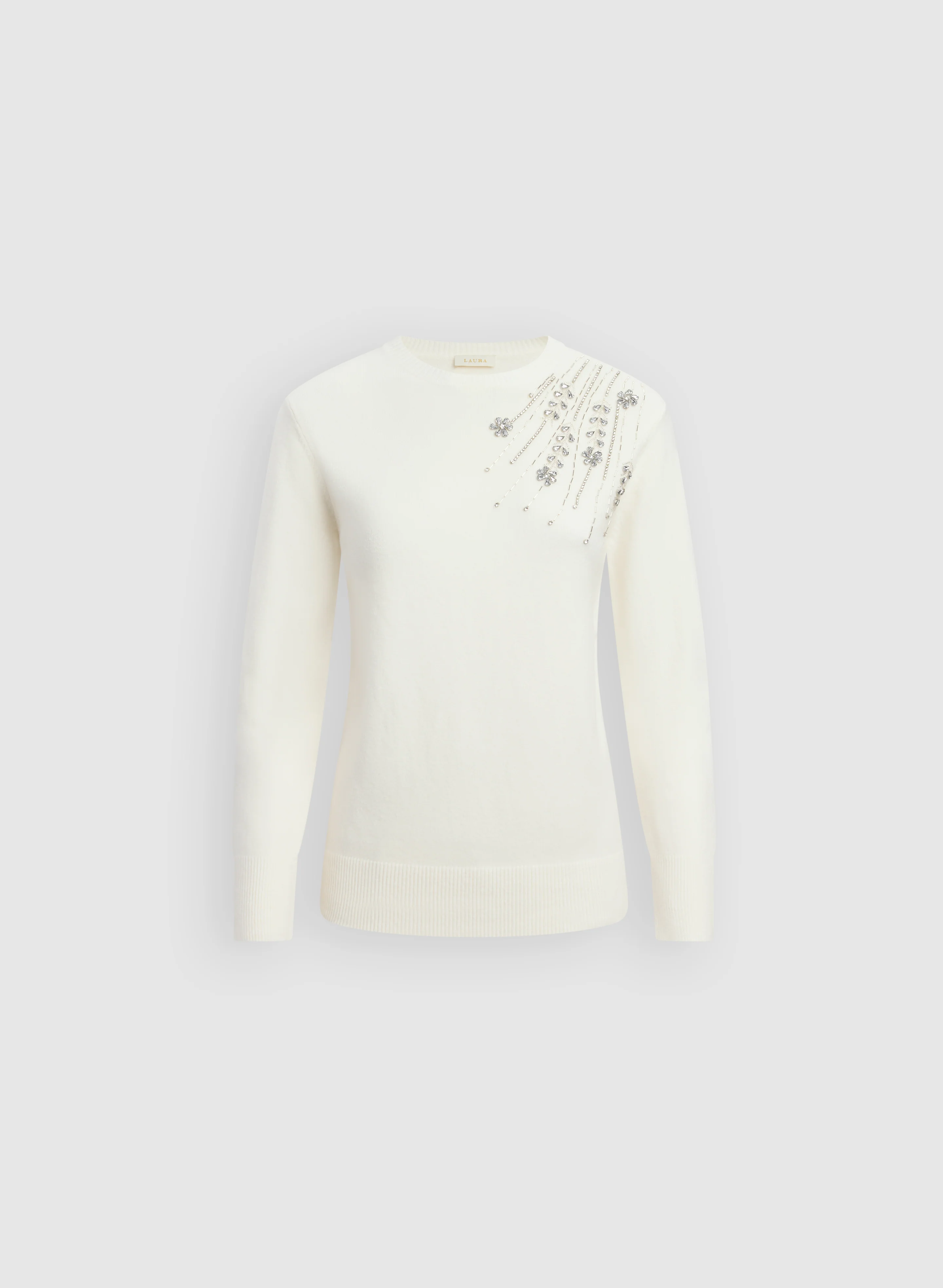 Beaded Crystal Embellished Sweater - Image 6