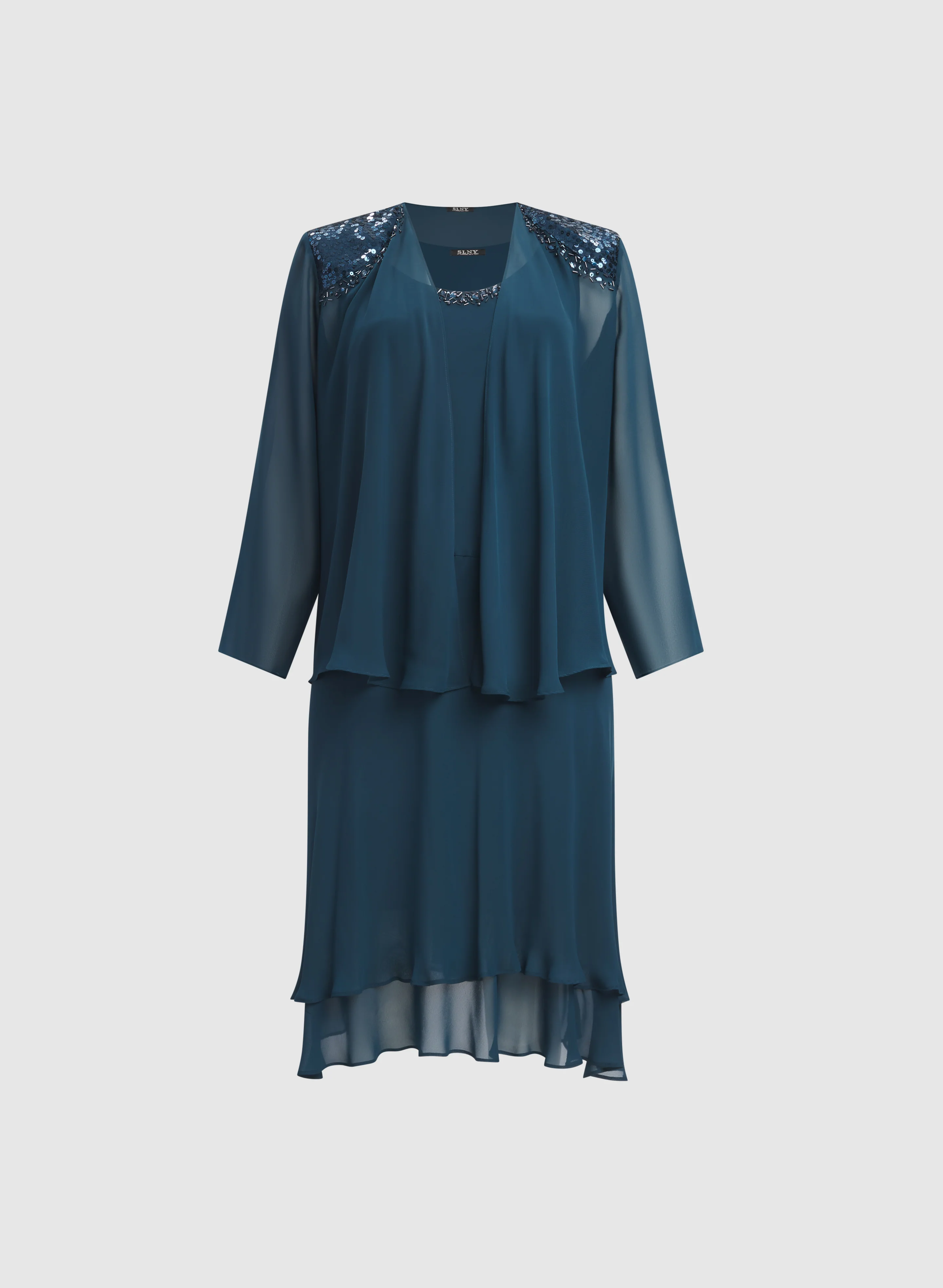 Beaded Dress & Jacket Set - Image 7