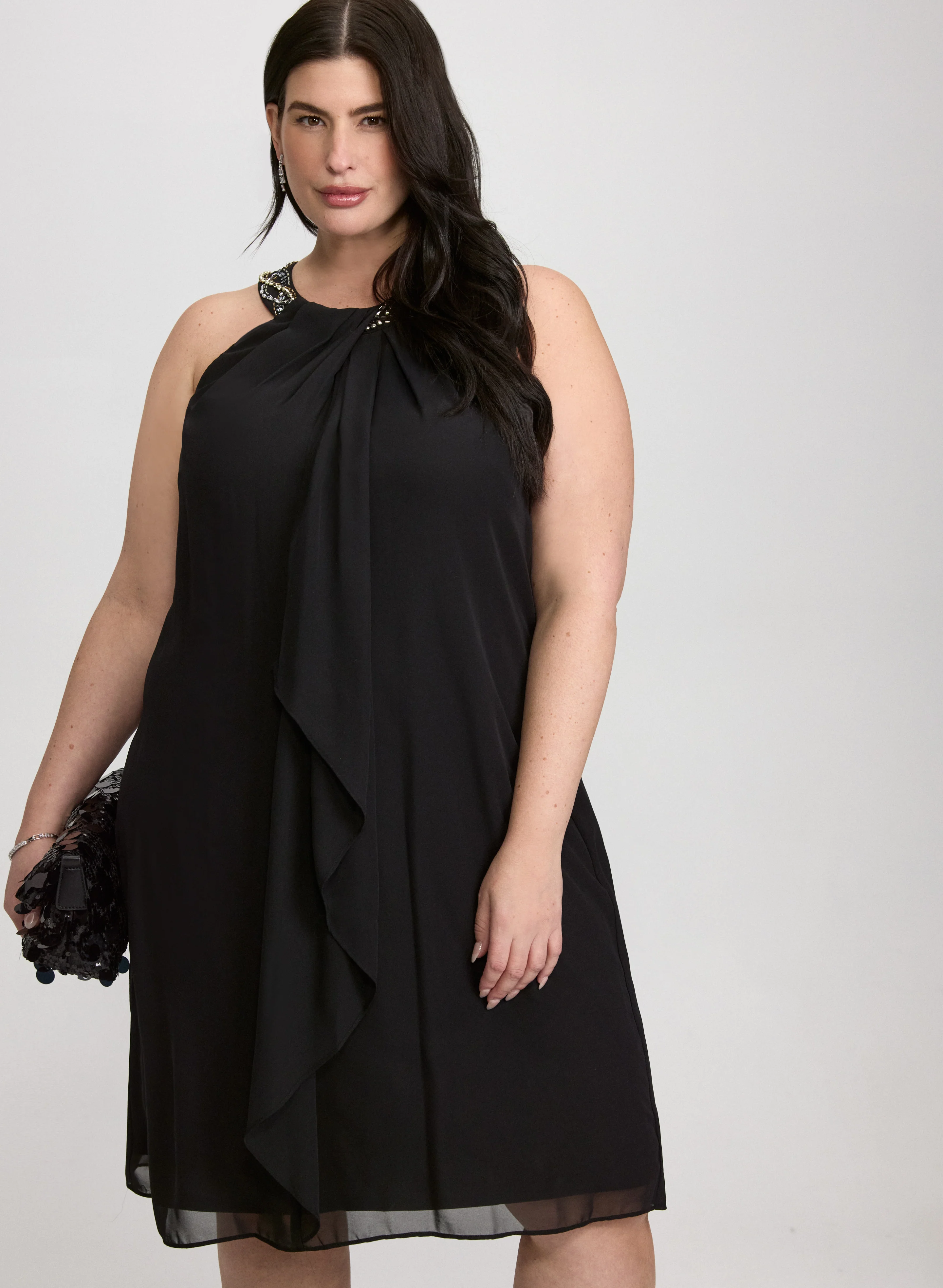Beaded Halter Neck Dress - Image 5