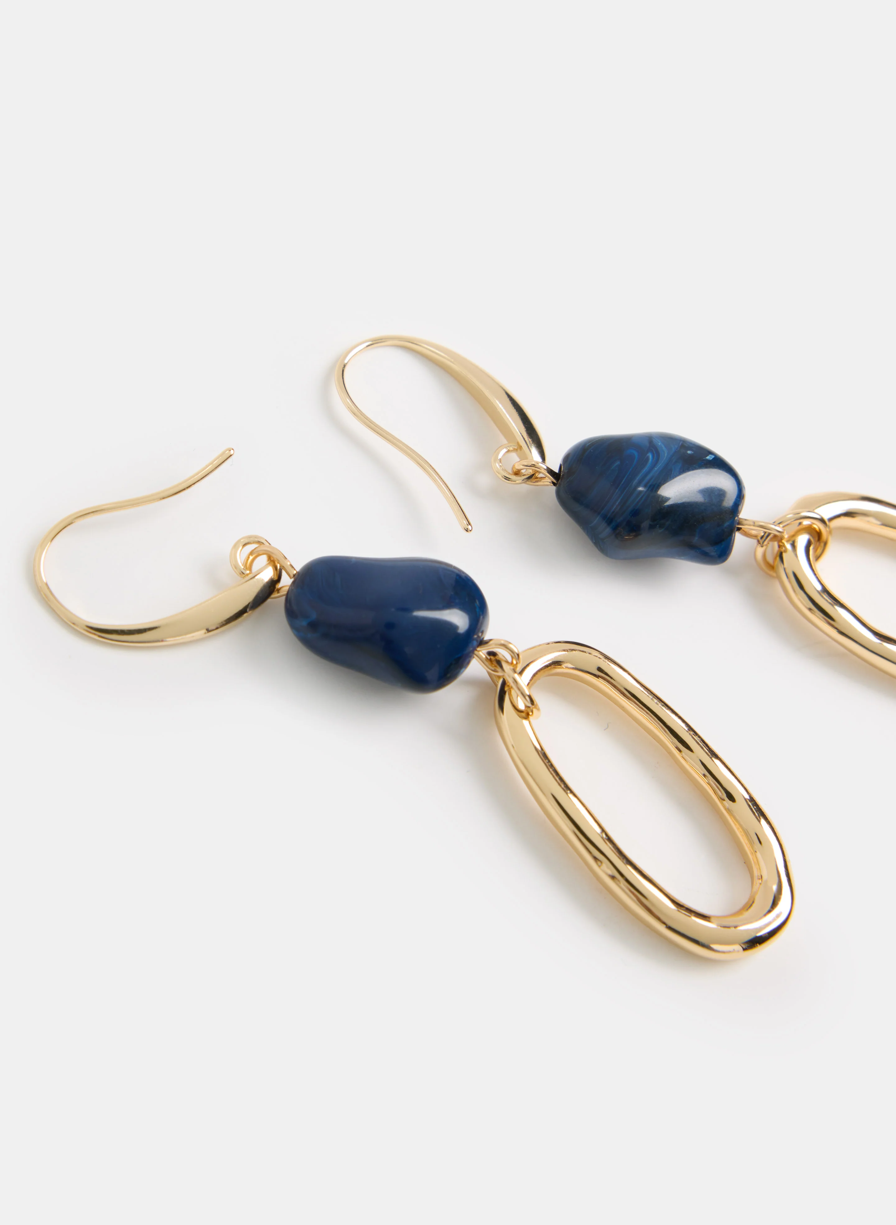 Beaded Ring Drop Earrings - Image 2