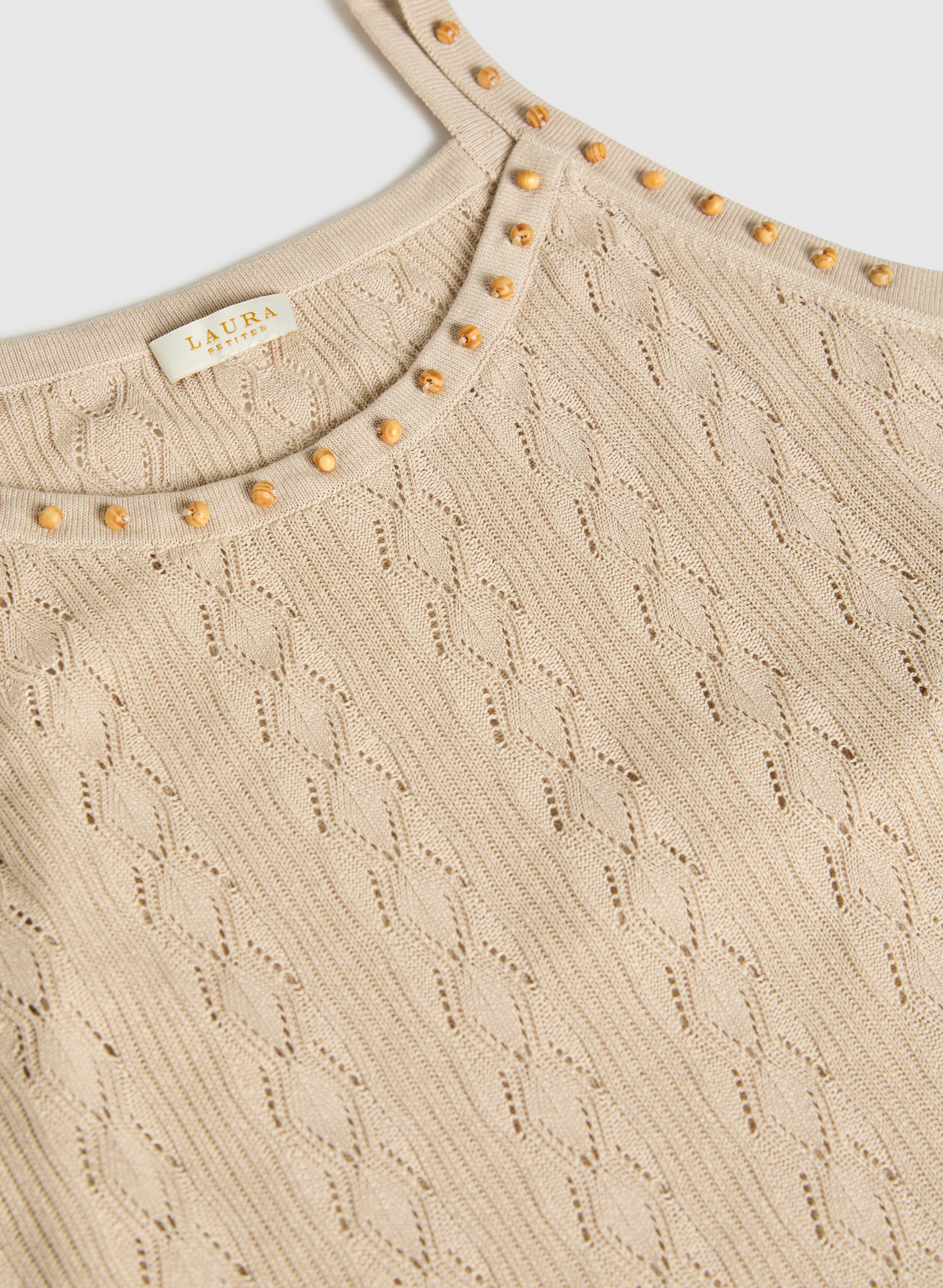 Beaded Sleeveless Sweater - Image 7