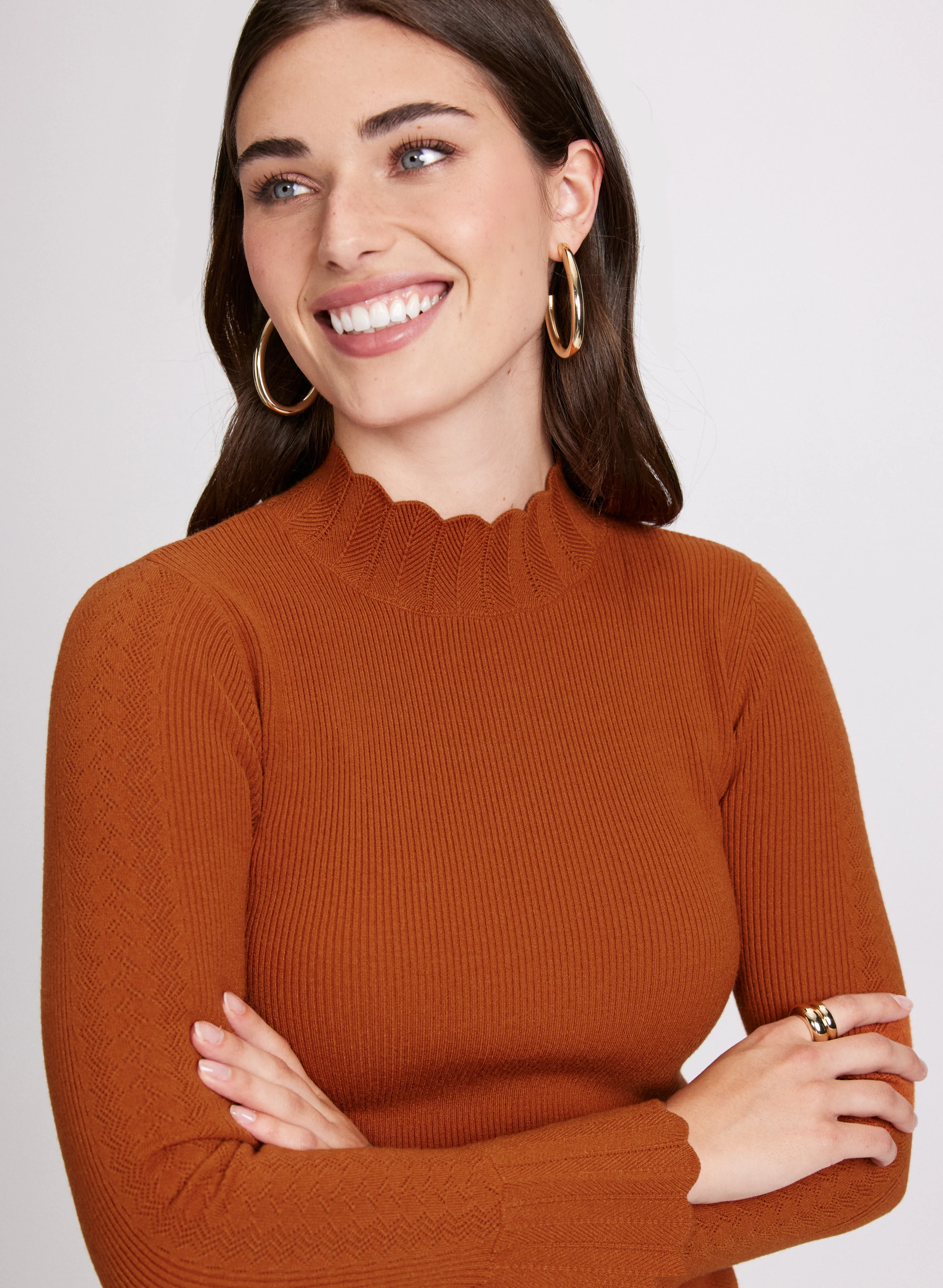 Bell Sleeve Knit Sweater - Image 7
