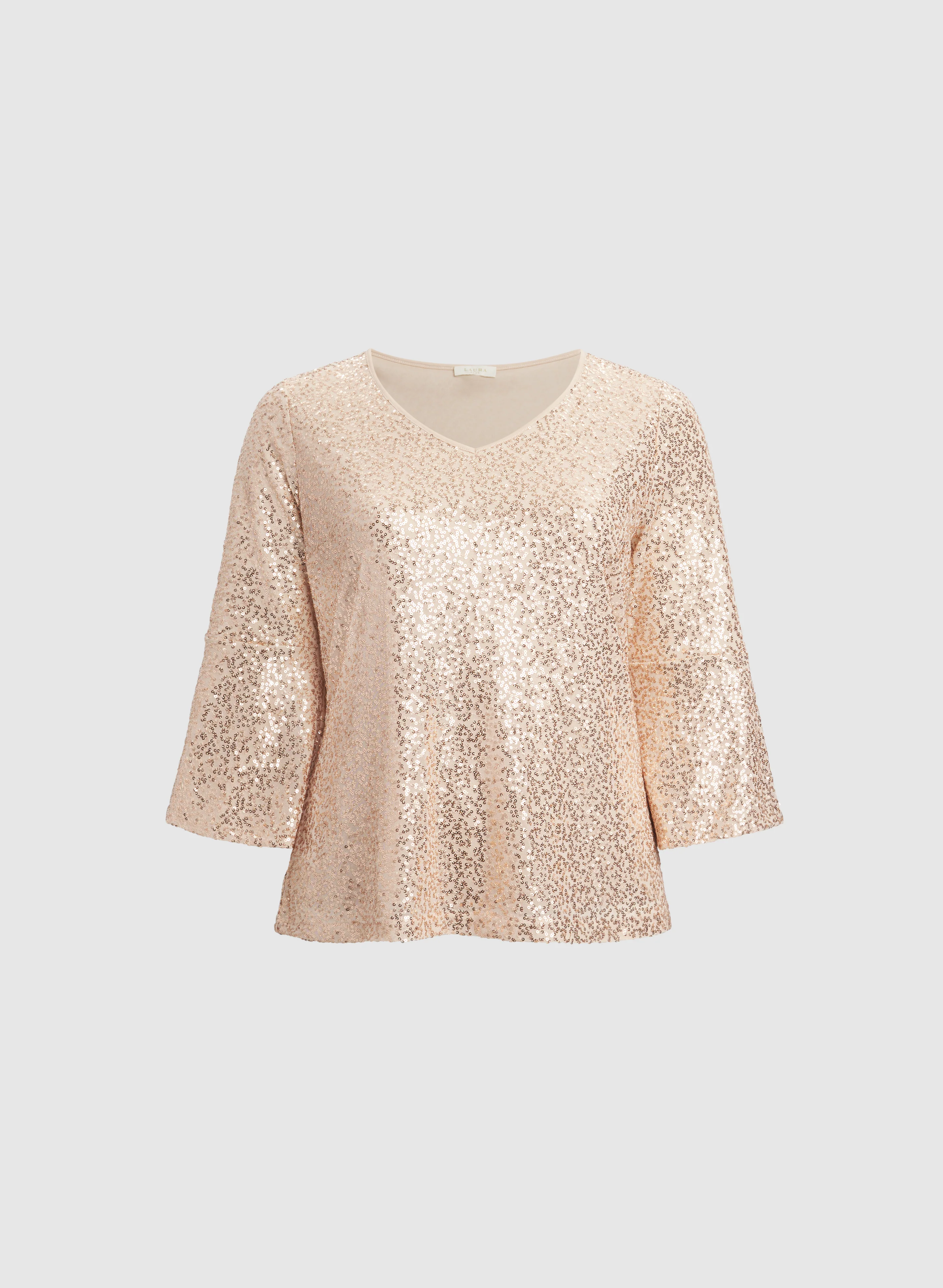 Bell Sleeve Sequin Top - Image 6