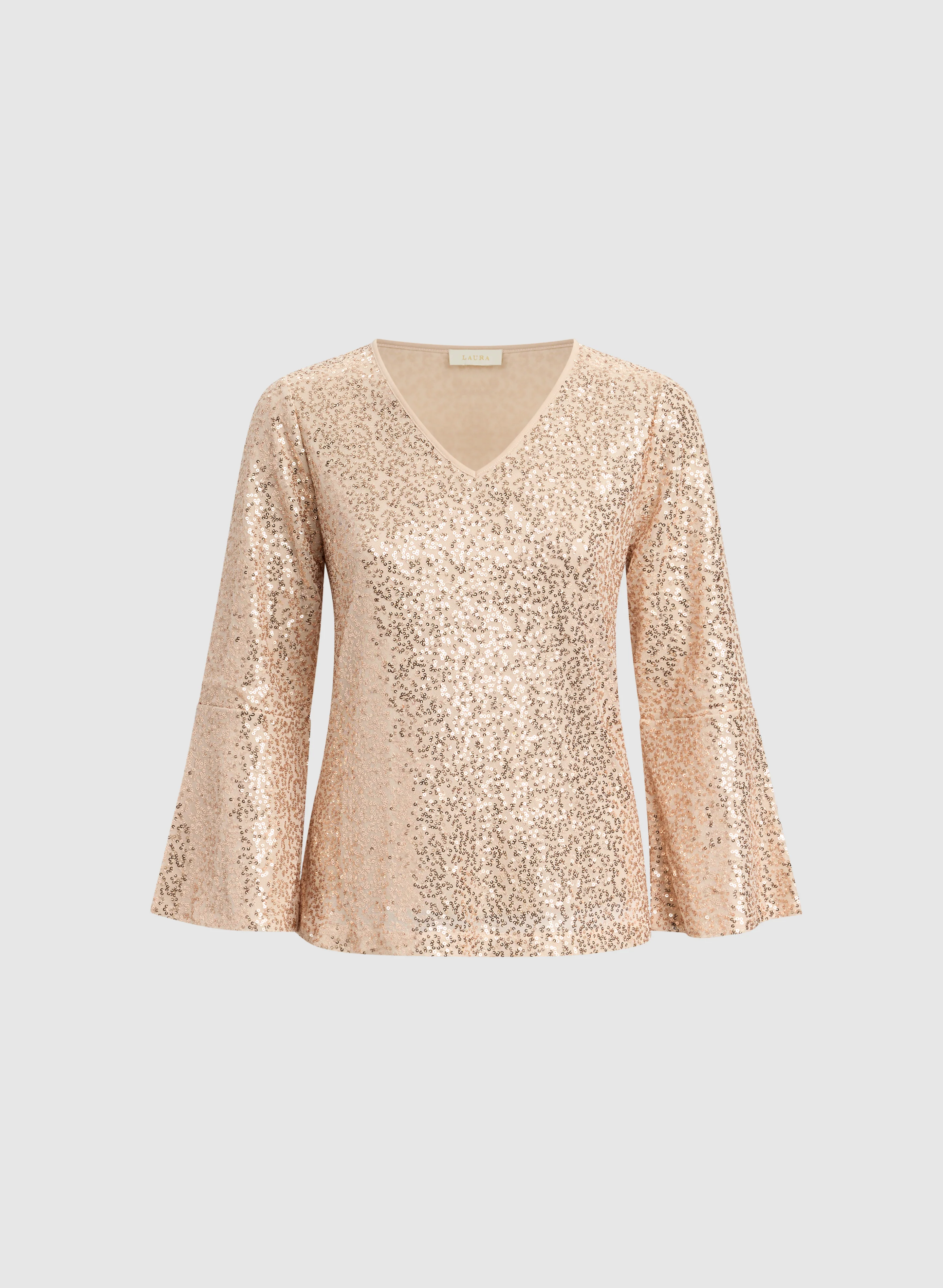 Bell Sleeve Sequin Top - Image 6