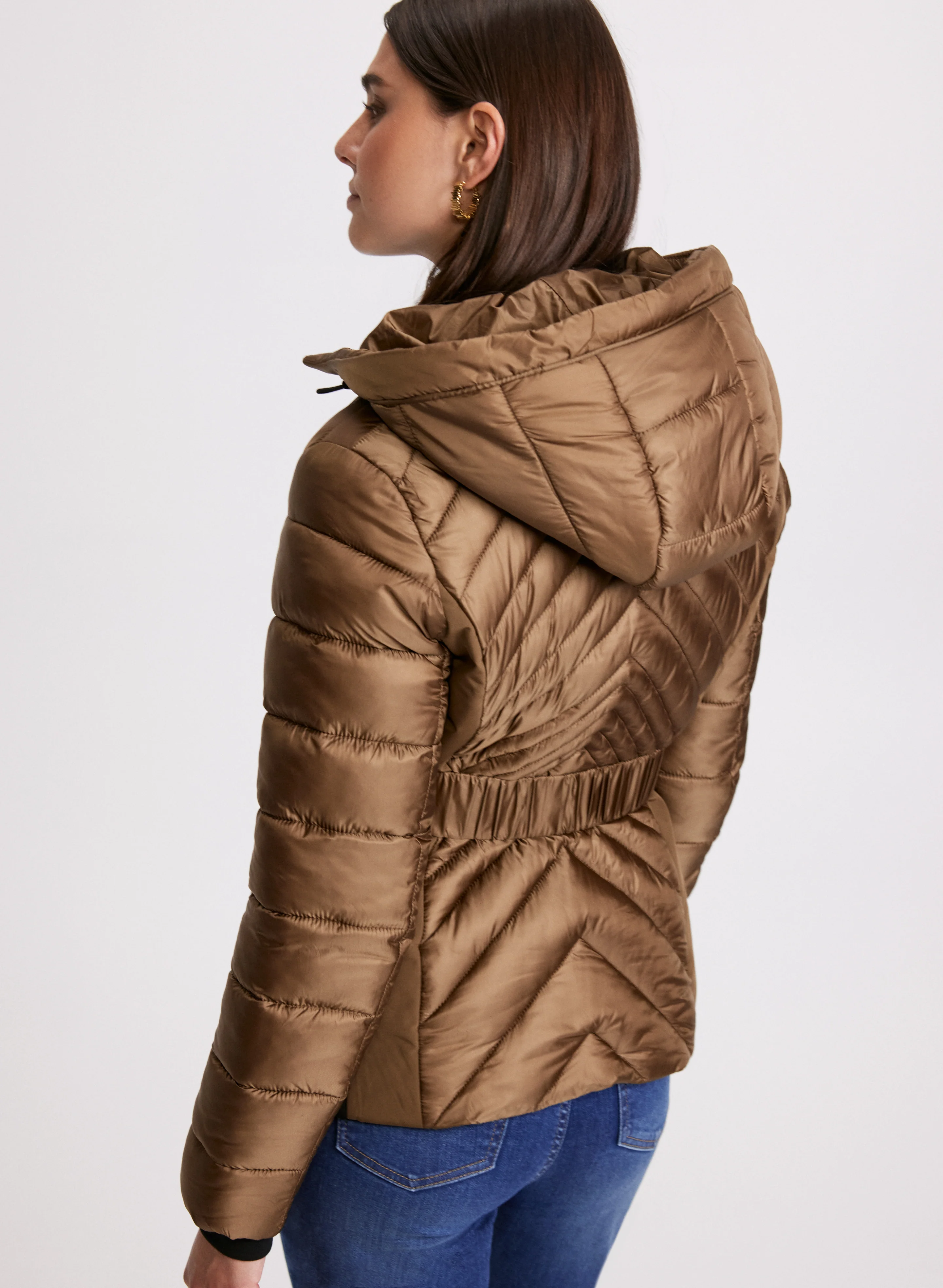 Belted Puffer Coat - Image 4