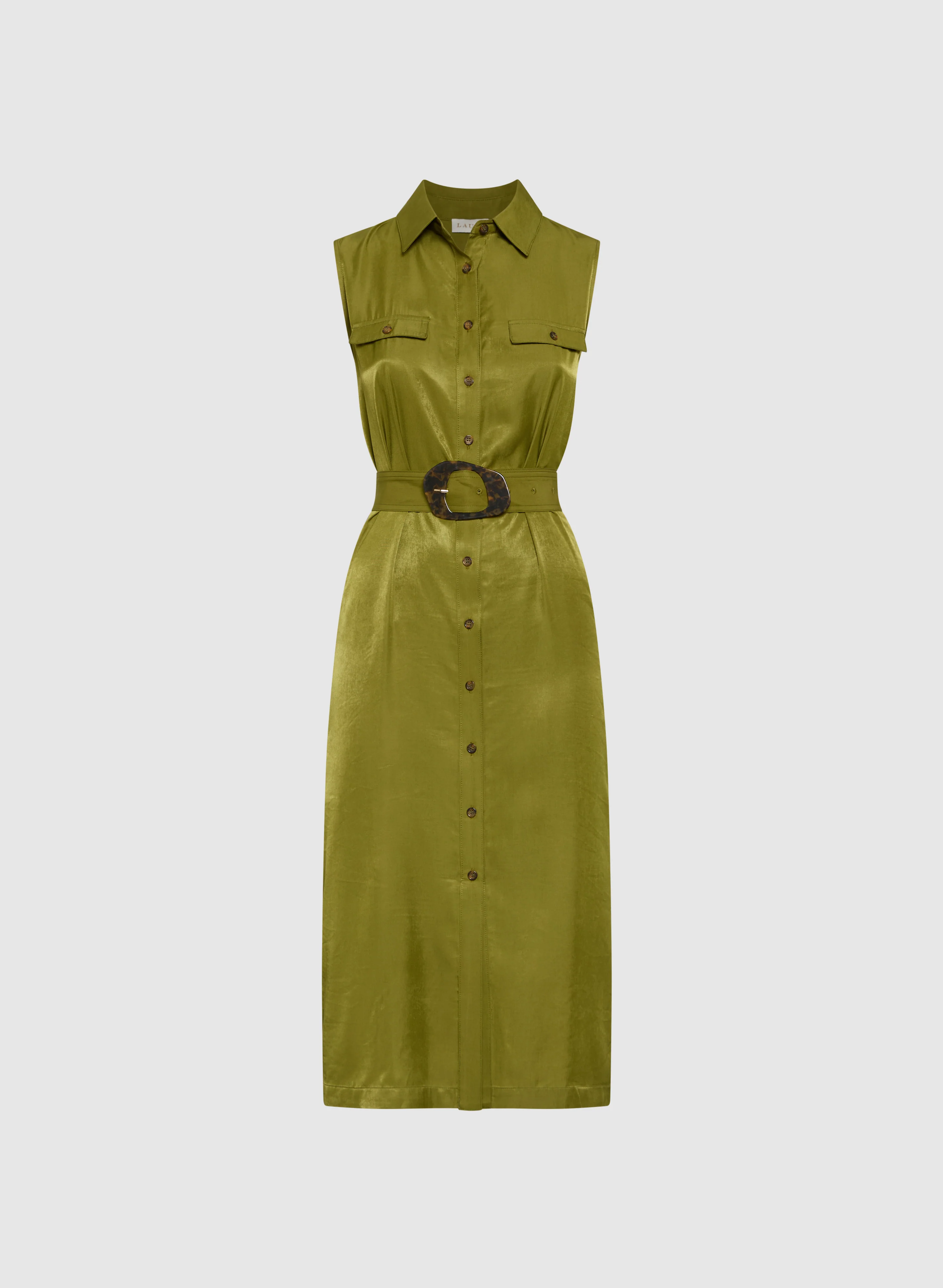 Belted Shirt Dress - Image 6