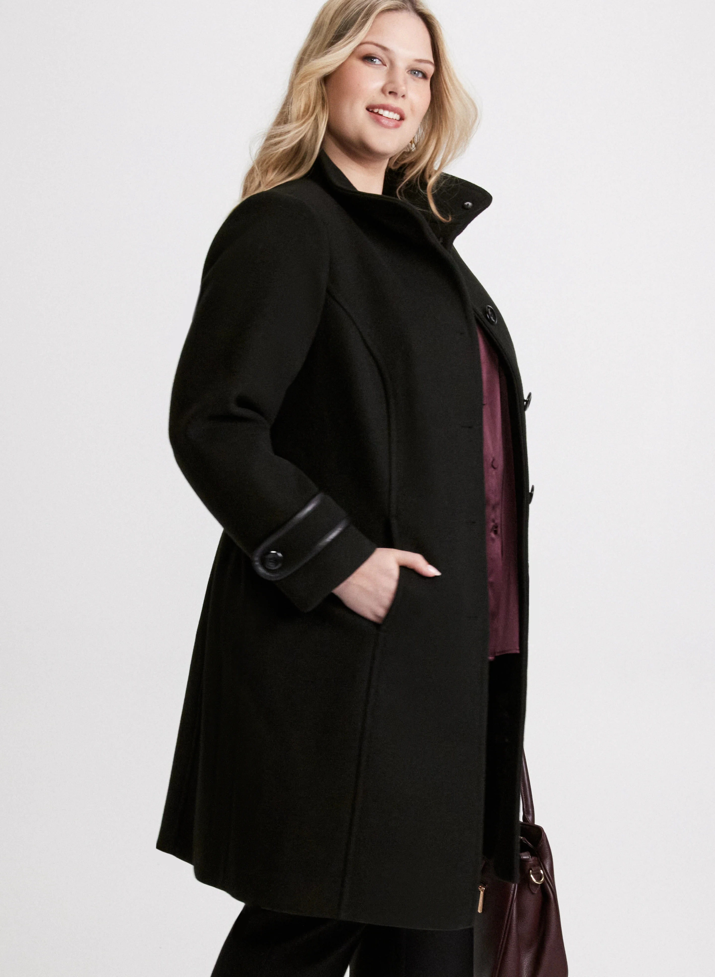 Belted Wool-Blend Coat - Image 3