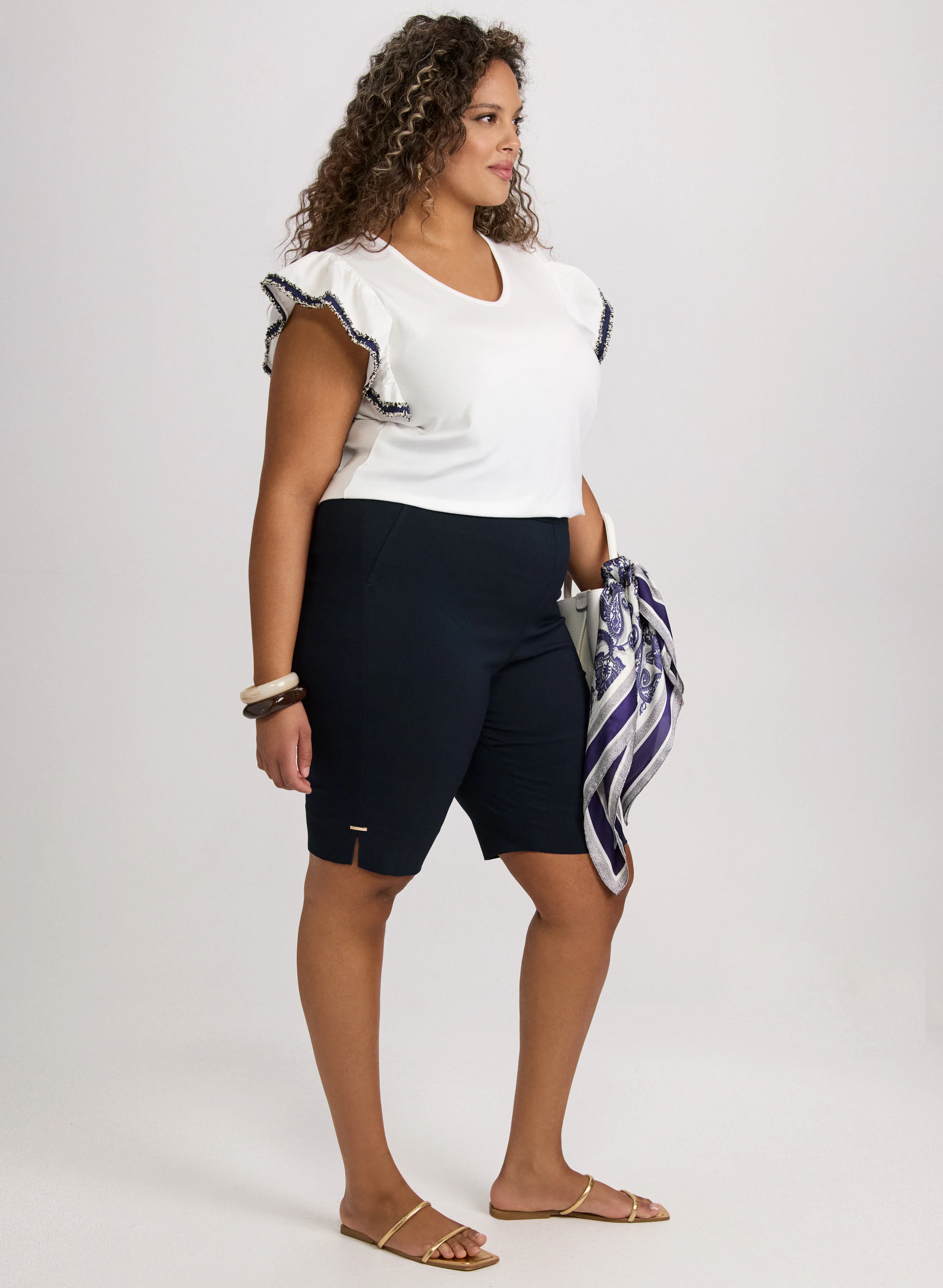 Bengaline Pull-On Shorts - Image 5