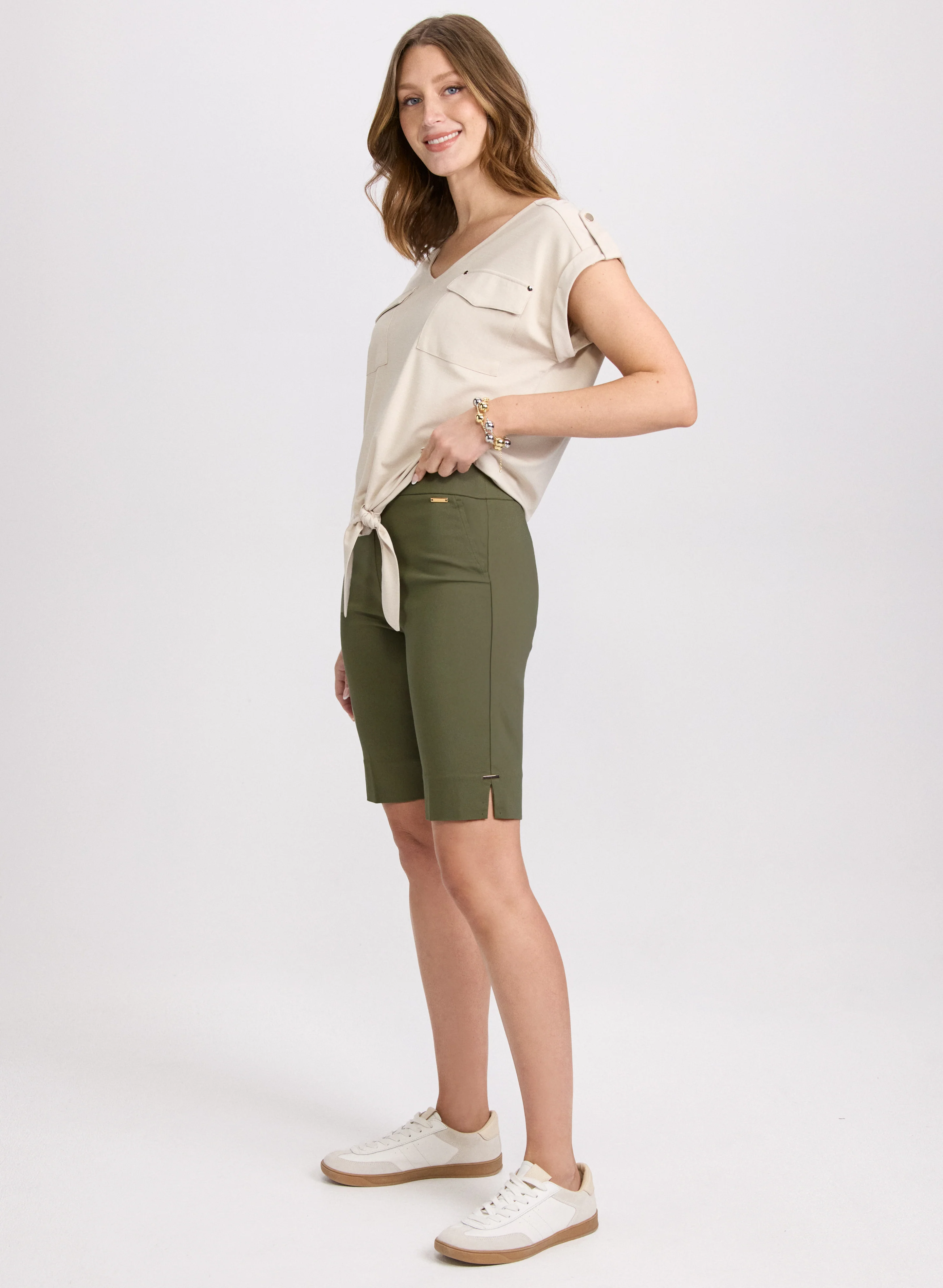 Bengaline Pull-On Shorts - Image 3