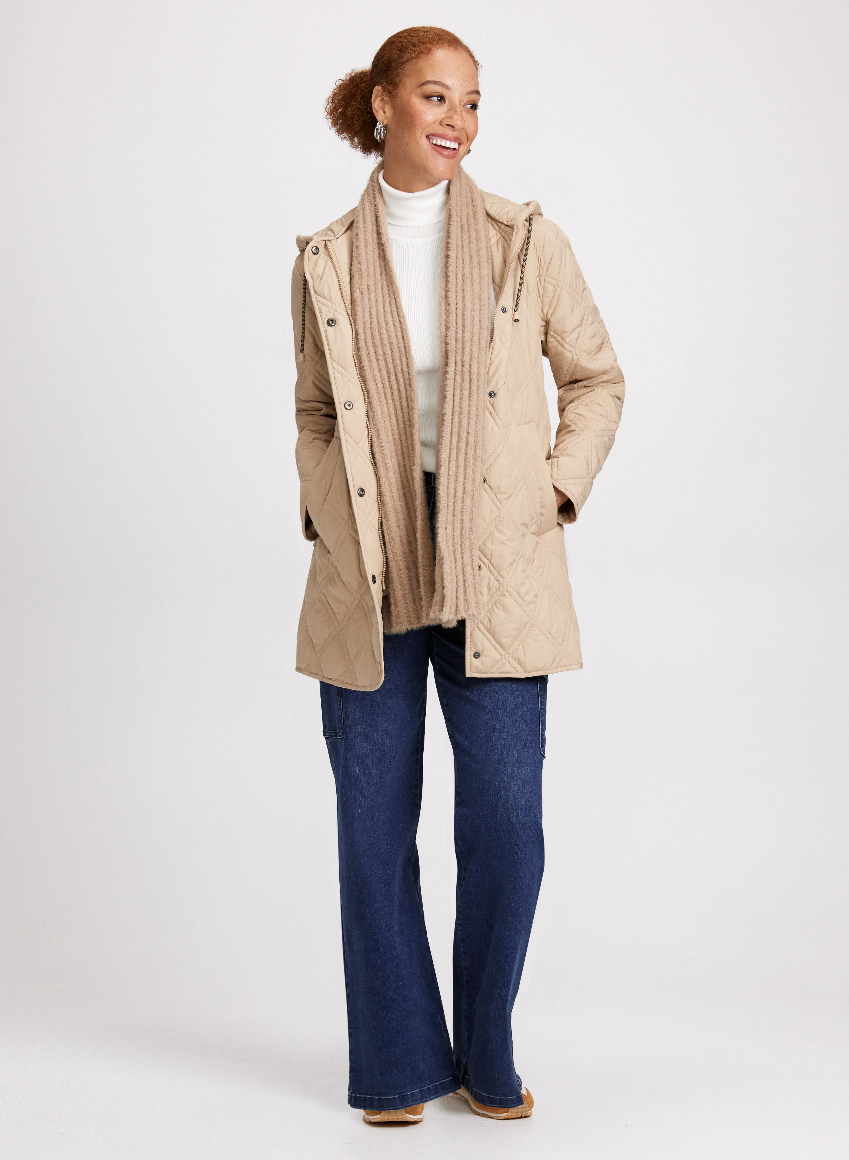 Bernardo - Hooded Quilted Coat - Image 3