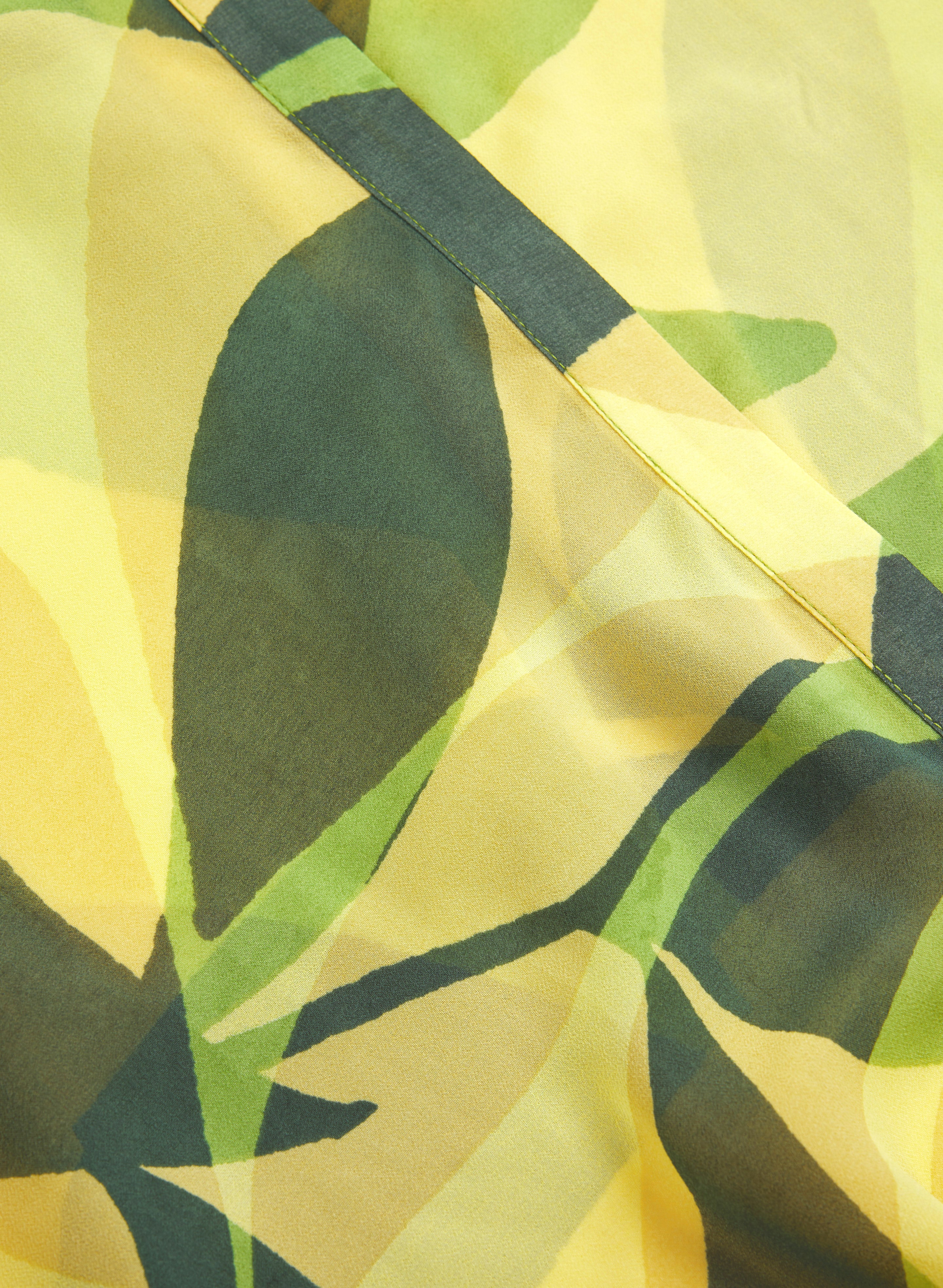 Blouses Leaf Short Sleeve - Image 6
