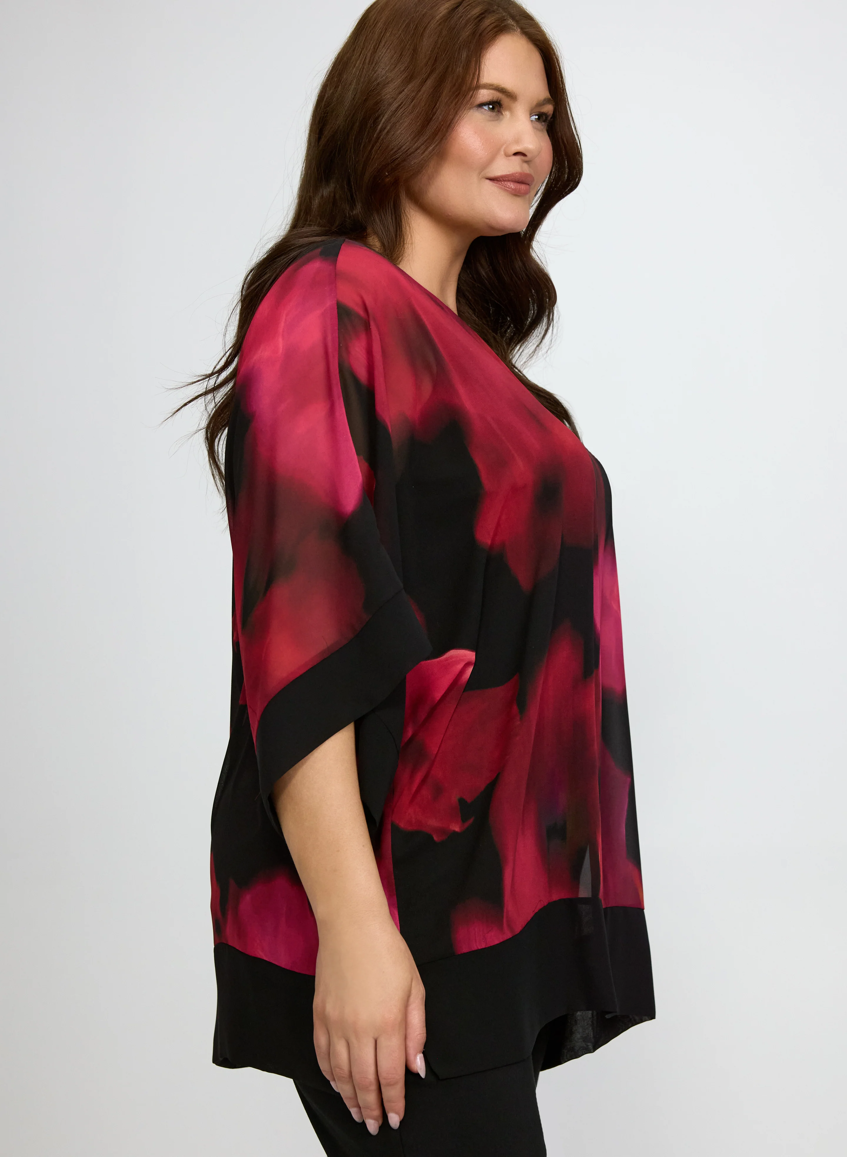 Blurred Floral Blouse - Image 2