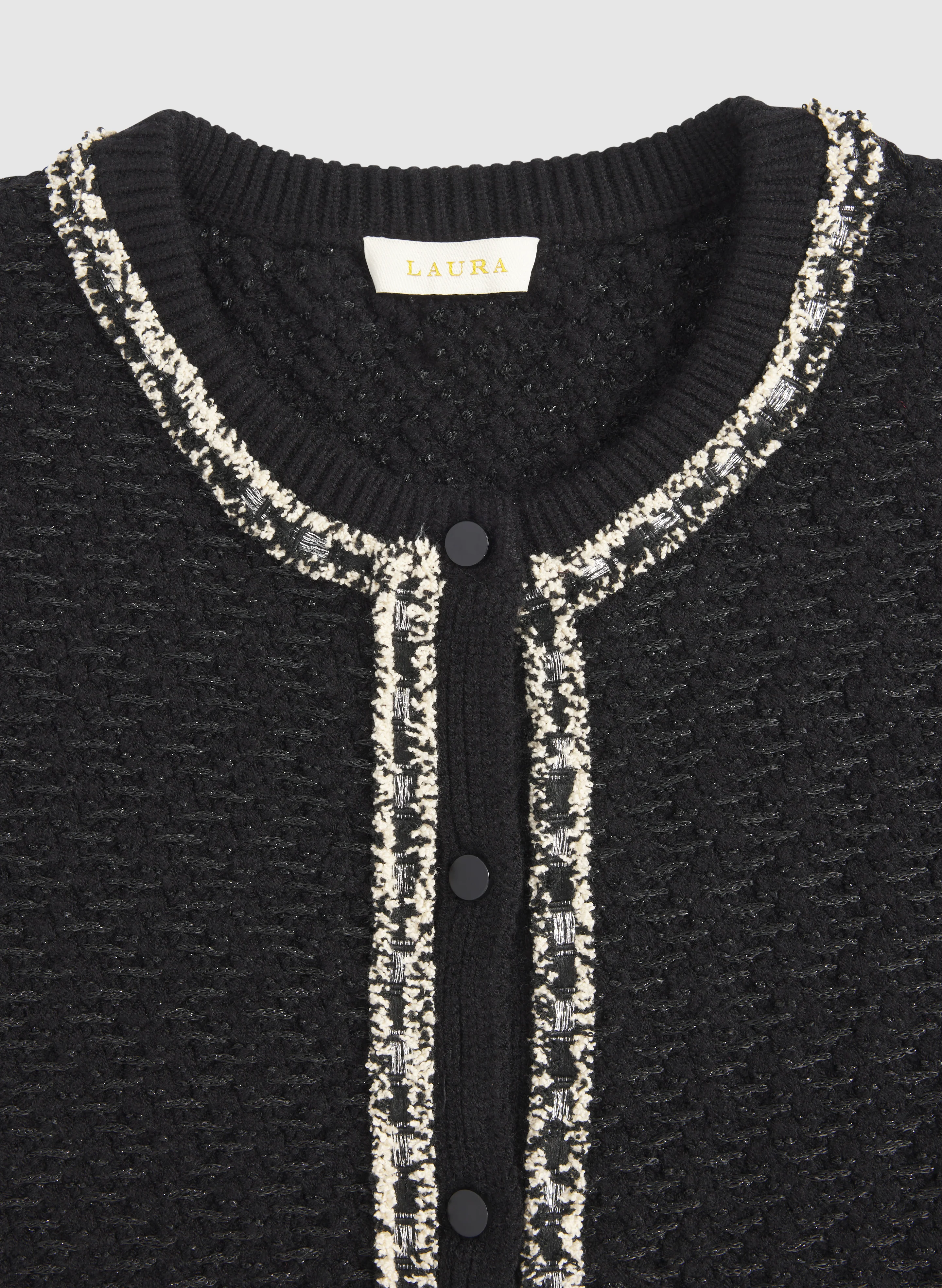 Bouclé Button Cardigan - Image 7
