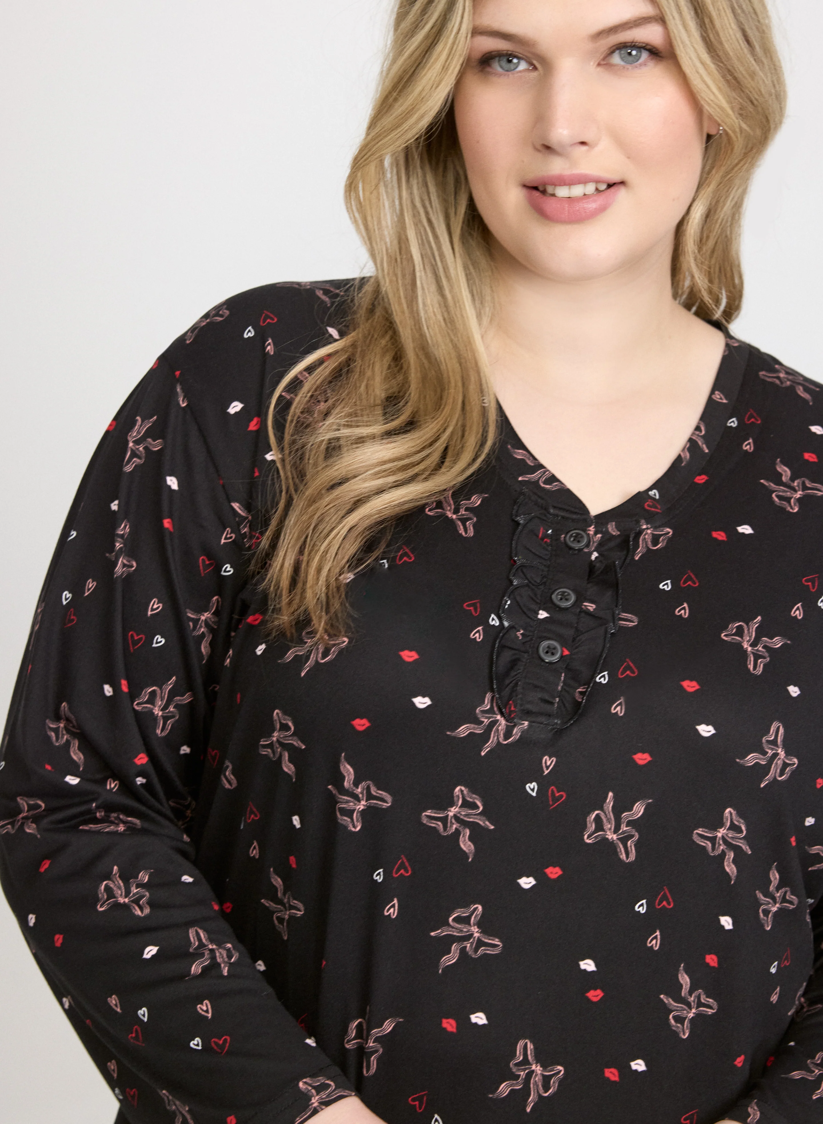 Bow Print Night Gown - Image 2