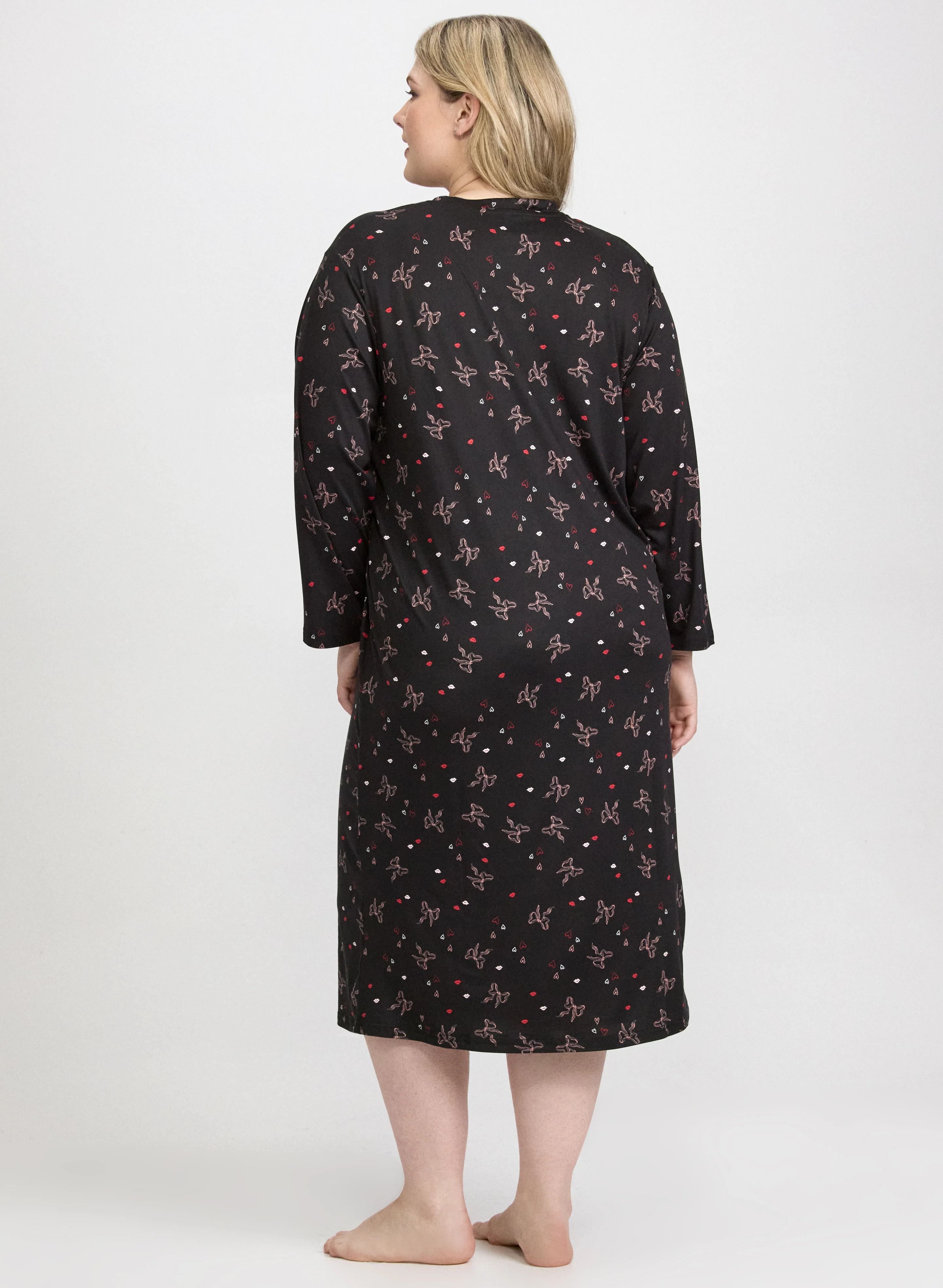 Bow Print Night Gown - Image 4